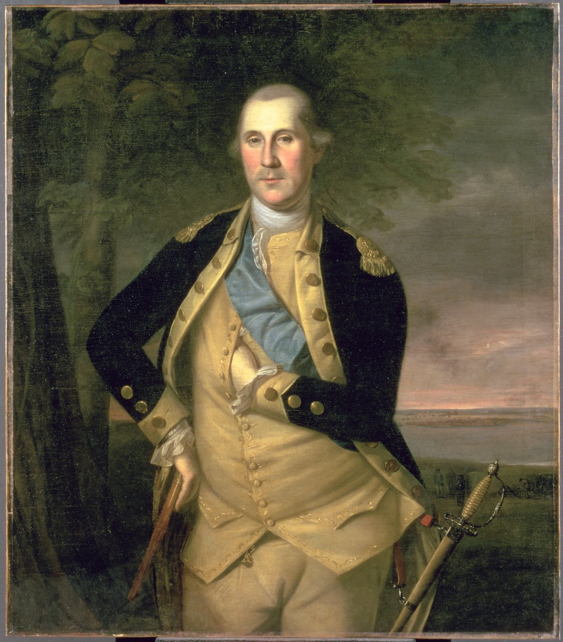 Portrét George Washingtona, 1776 od Charles Willson Peale