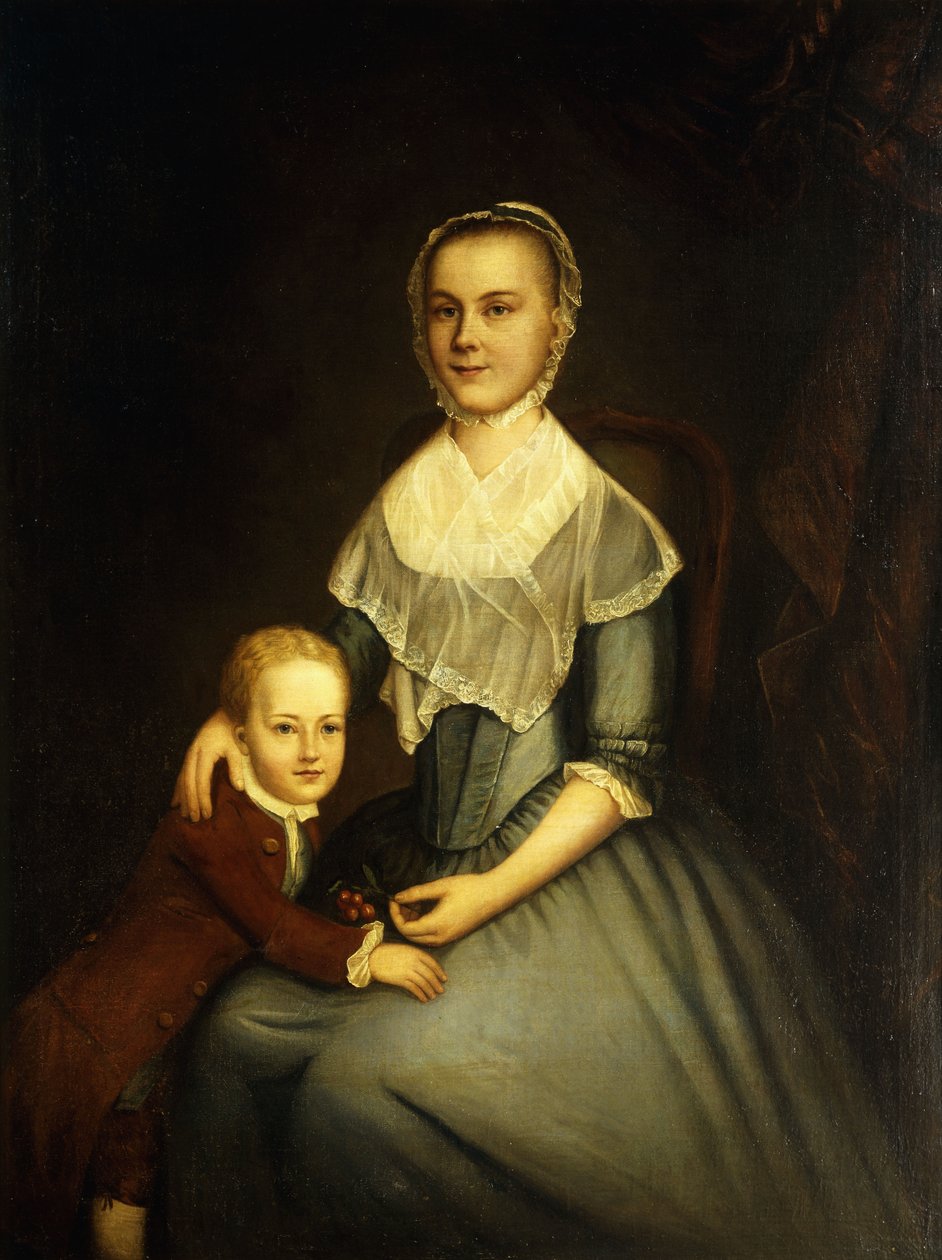 Portrét paní Arbuckle a syna, od Charles Willson Peale