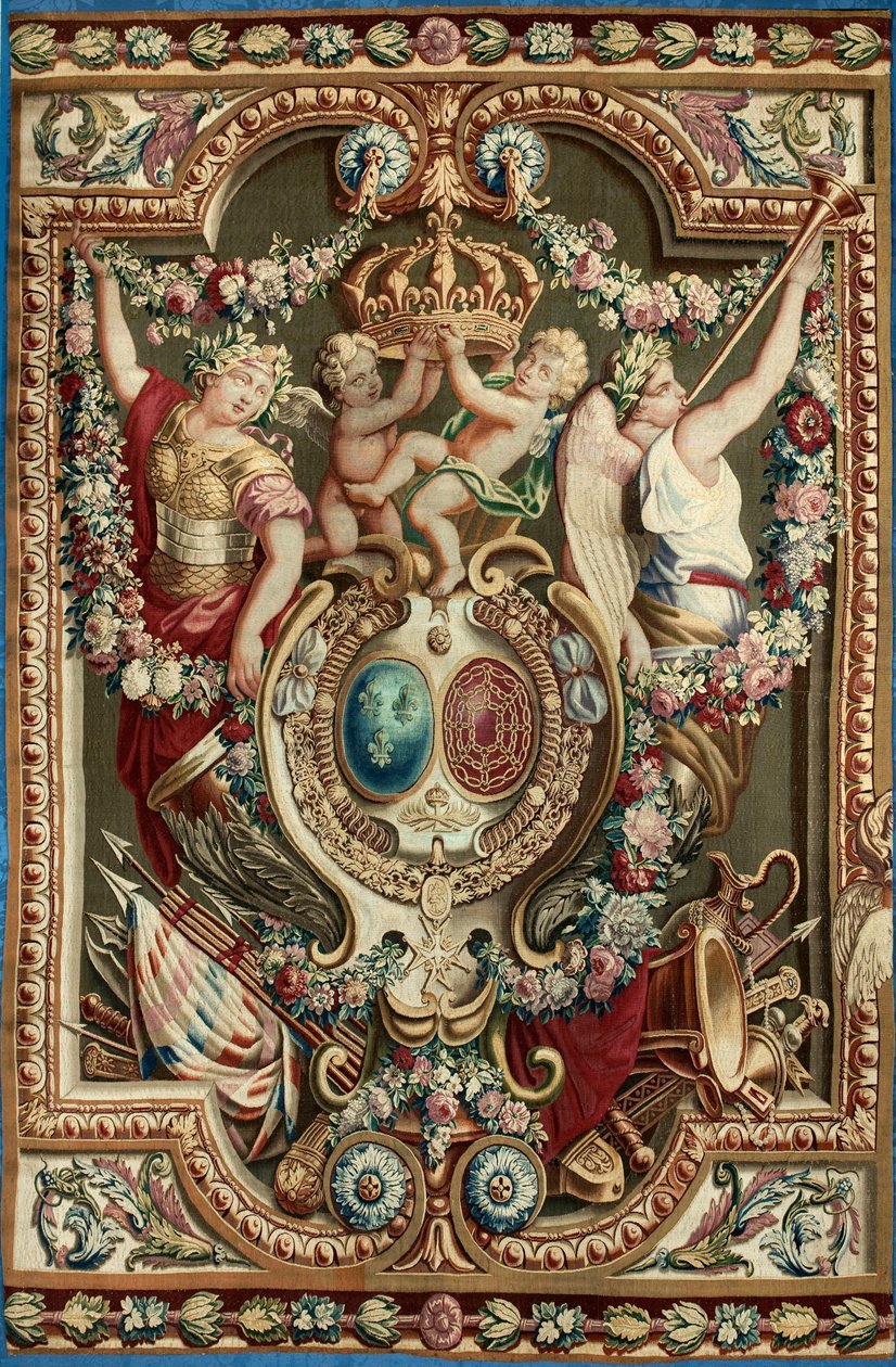Portiere of the Famous, z továrny na gobelínové gobelíny, 1722-28 od Charles after Le Brun
