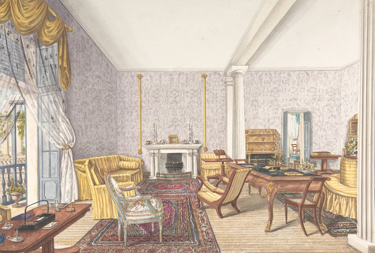 Design pro interiér, cca. 1830. od Charles de Brocktorff