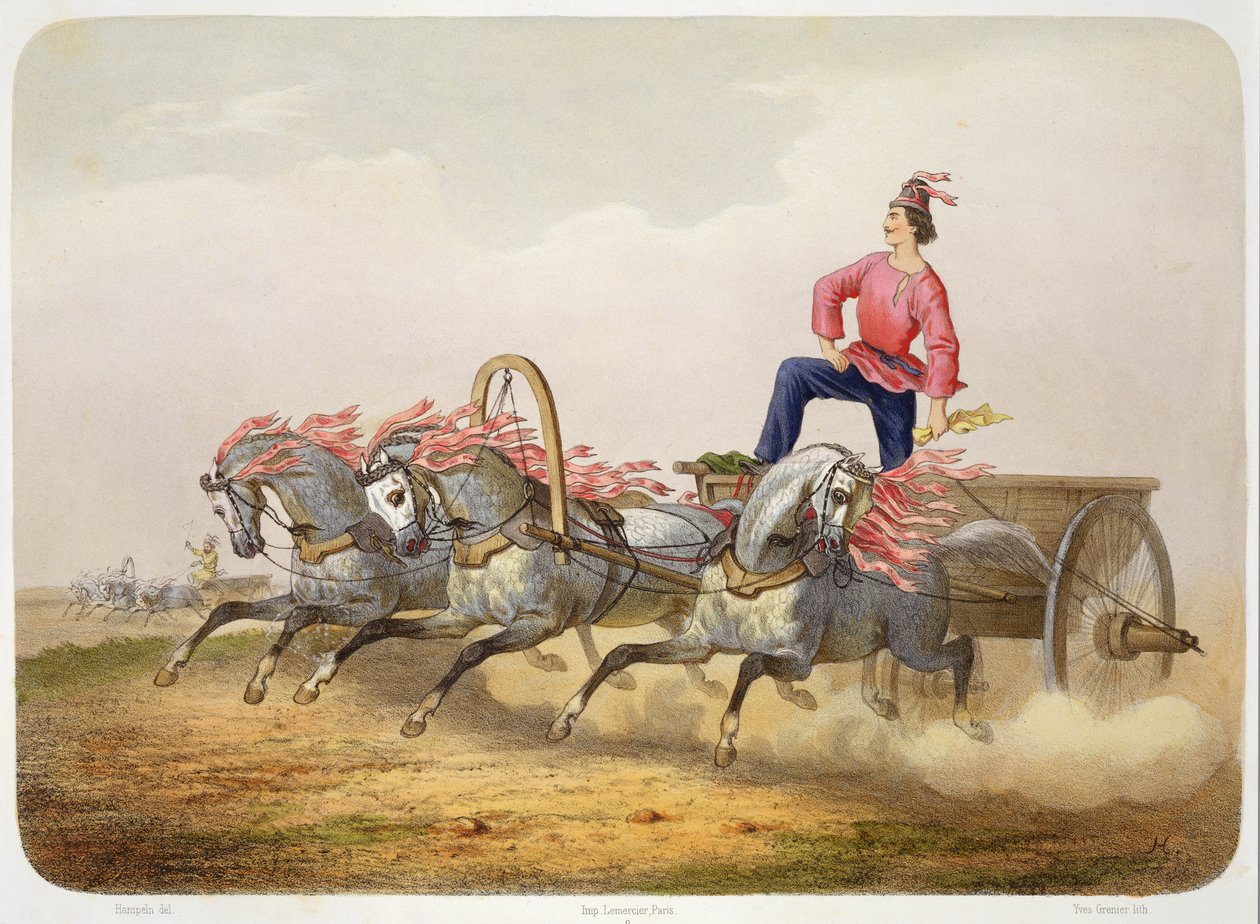 Carriage Racing, vyryl Yves Grenier od Charles de Hampeln