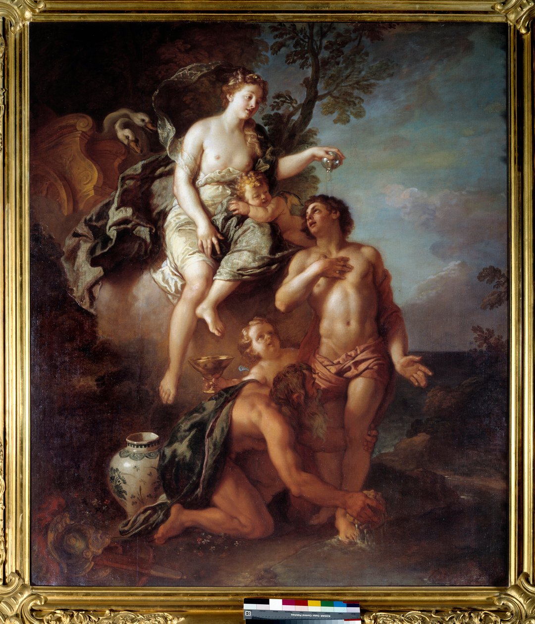 Eneeho zbožštění. Obraz Charlese De Lafosse (1636-1716) od Charles de Lafosse
