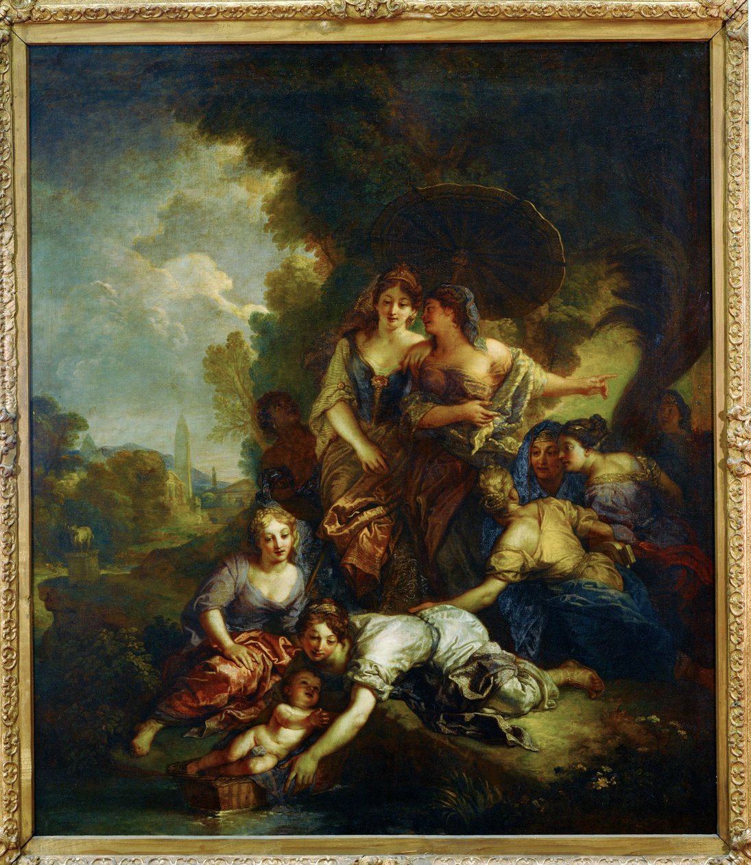 Moise sauve des eaux - Mojžíš se zachránil před řekou... od Charles de Lafosse