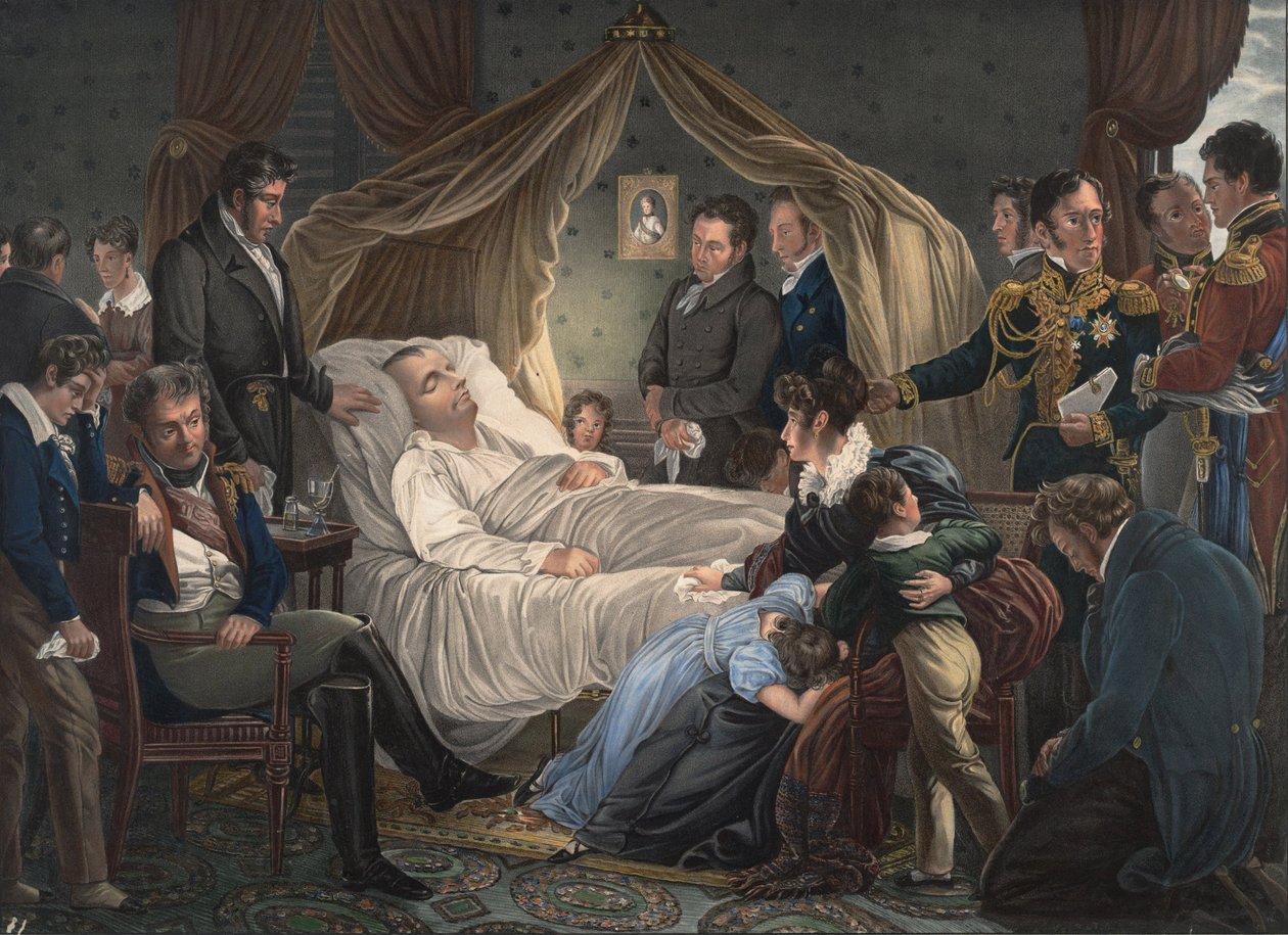 Smrt Napoleona, 1825 od Charles de Steuben