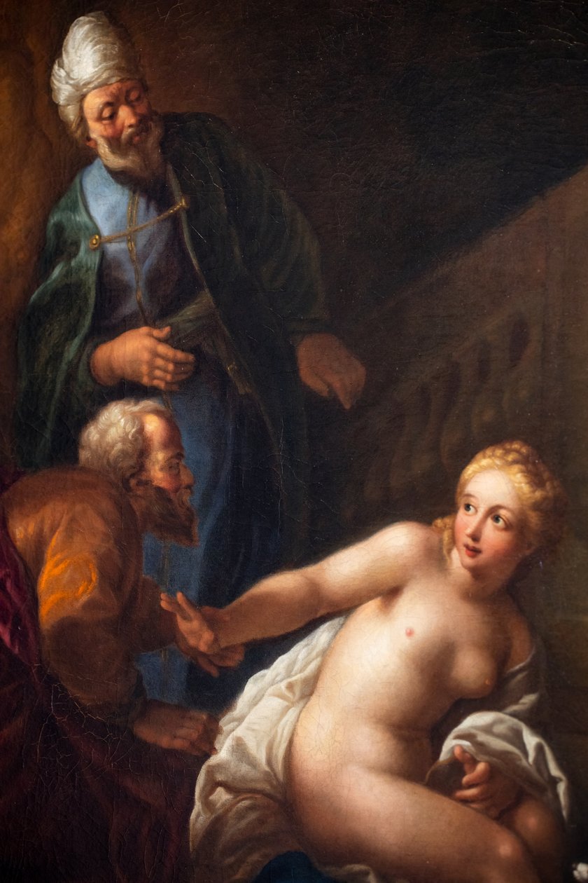 Susanna a starší od Charles de la Fosse