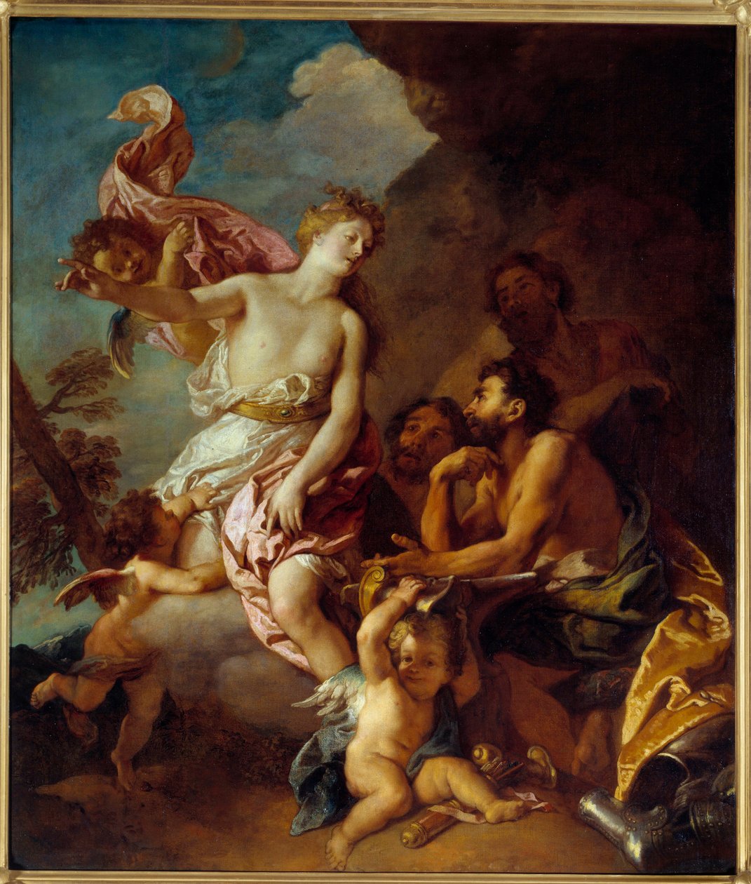 Venuše žádá Vulcana o zbraně pro obraz Enee od Charlese de La Fosse (1636-1716) 1700 Sun. 1,79x1,52m Nantes, Musee des Beaux Arts od Charles de la Fosse