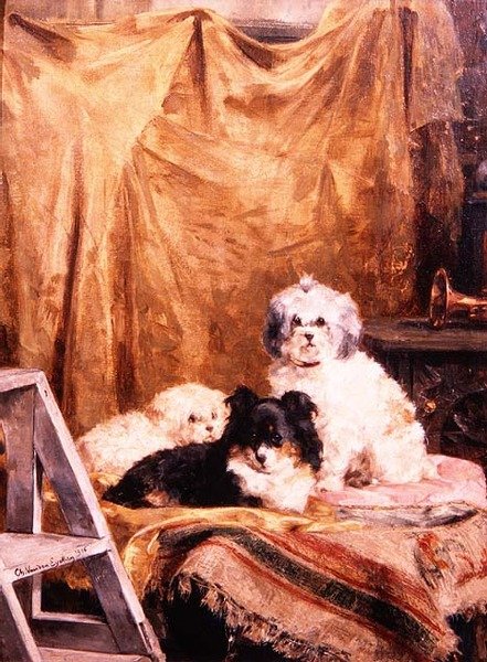 Herci v křídlech, odpočívající mezi akty od Charles van den Eycken