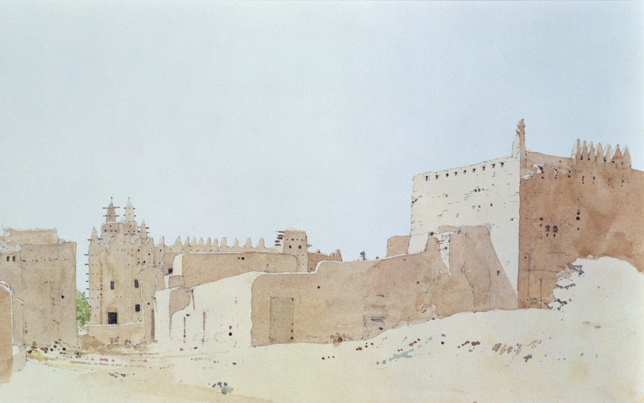 Djenne (Mali) Grande Mosquee, pondělí, 2000 od Charlie Millar