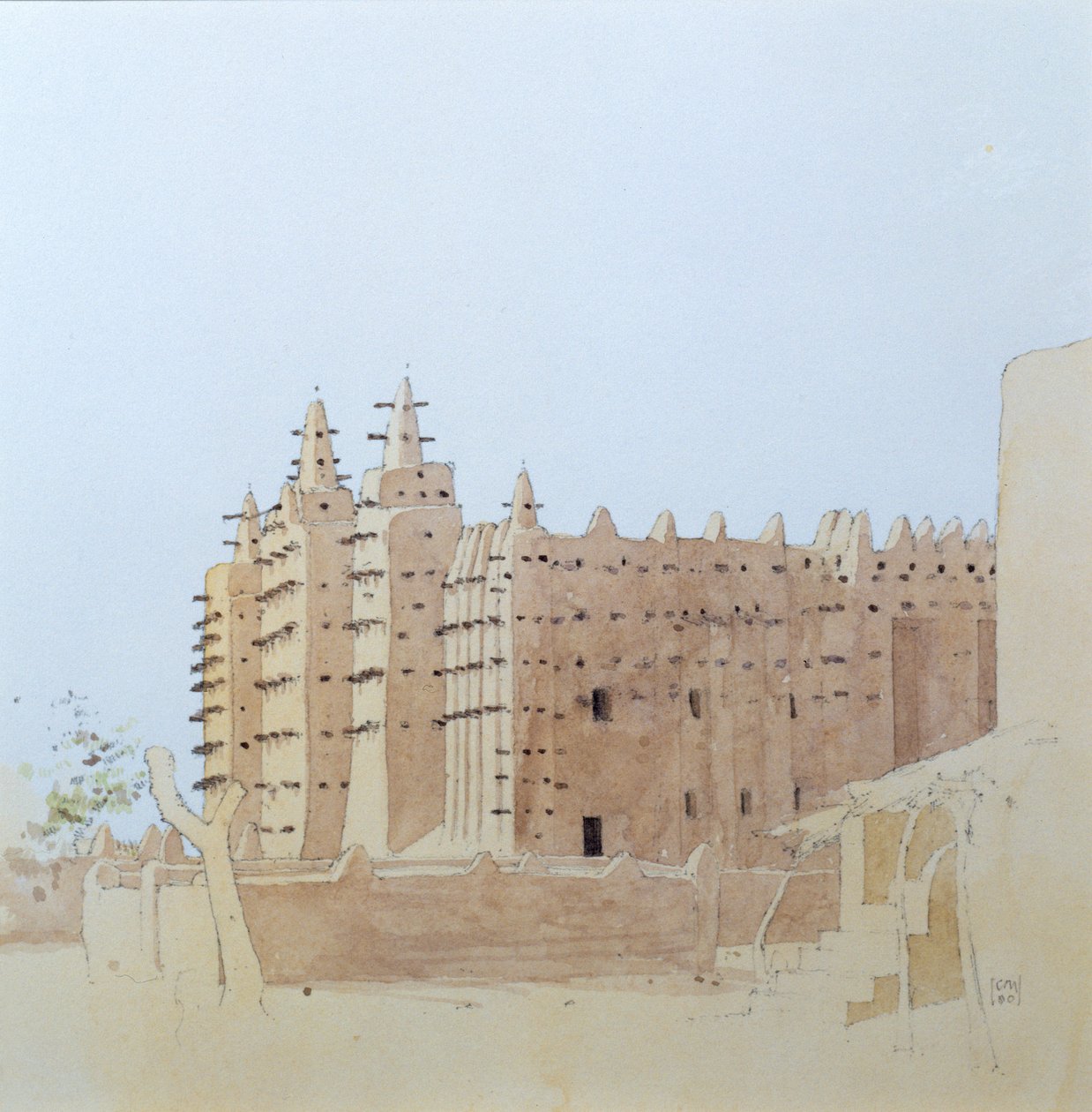 Djenne (Mali) Grande Mosquee, úterý, 2000 od Charlie Millar