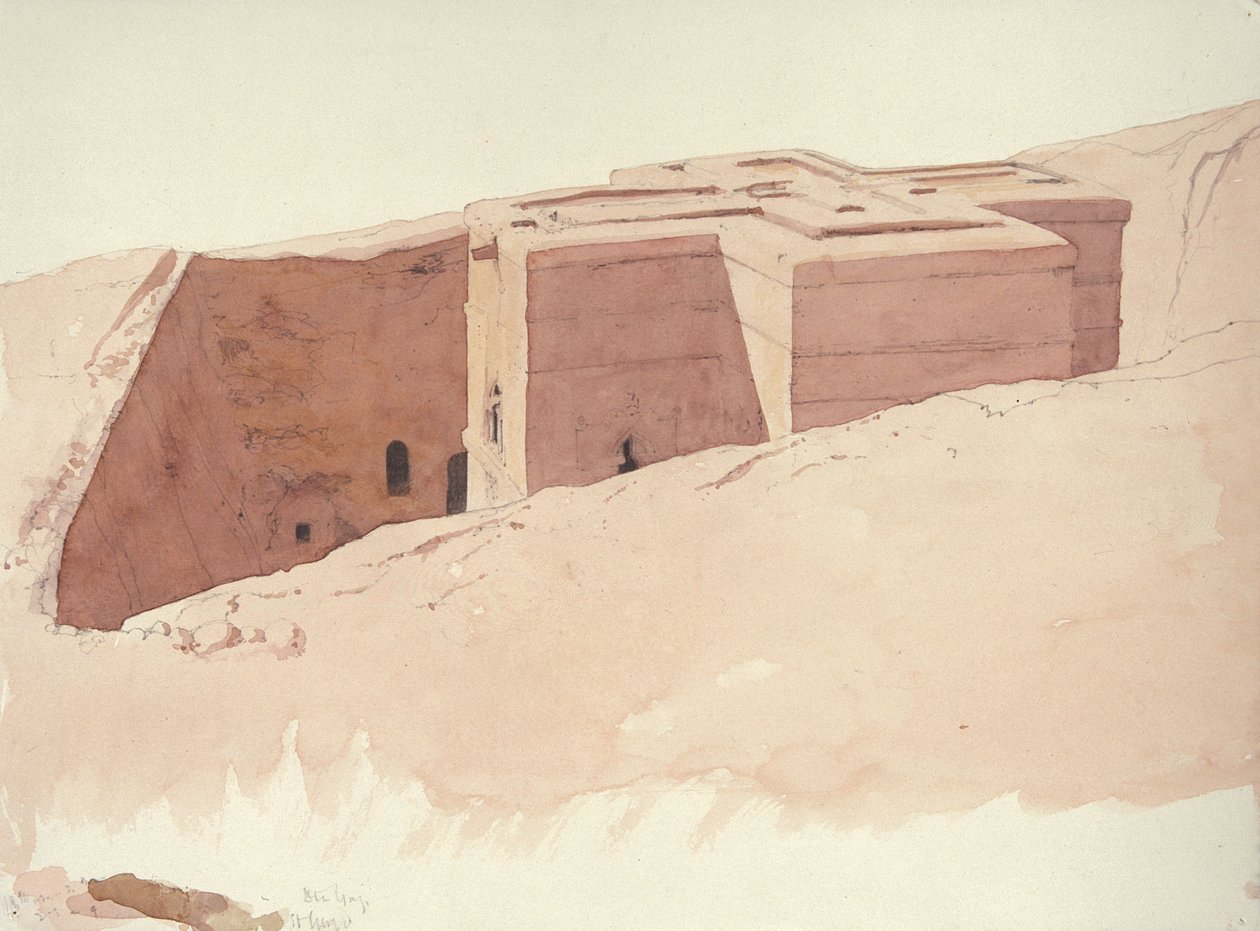 Giorgis I, Lalibela, Etiopie, 1996 (wc na papíře) od Charlie Millar