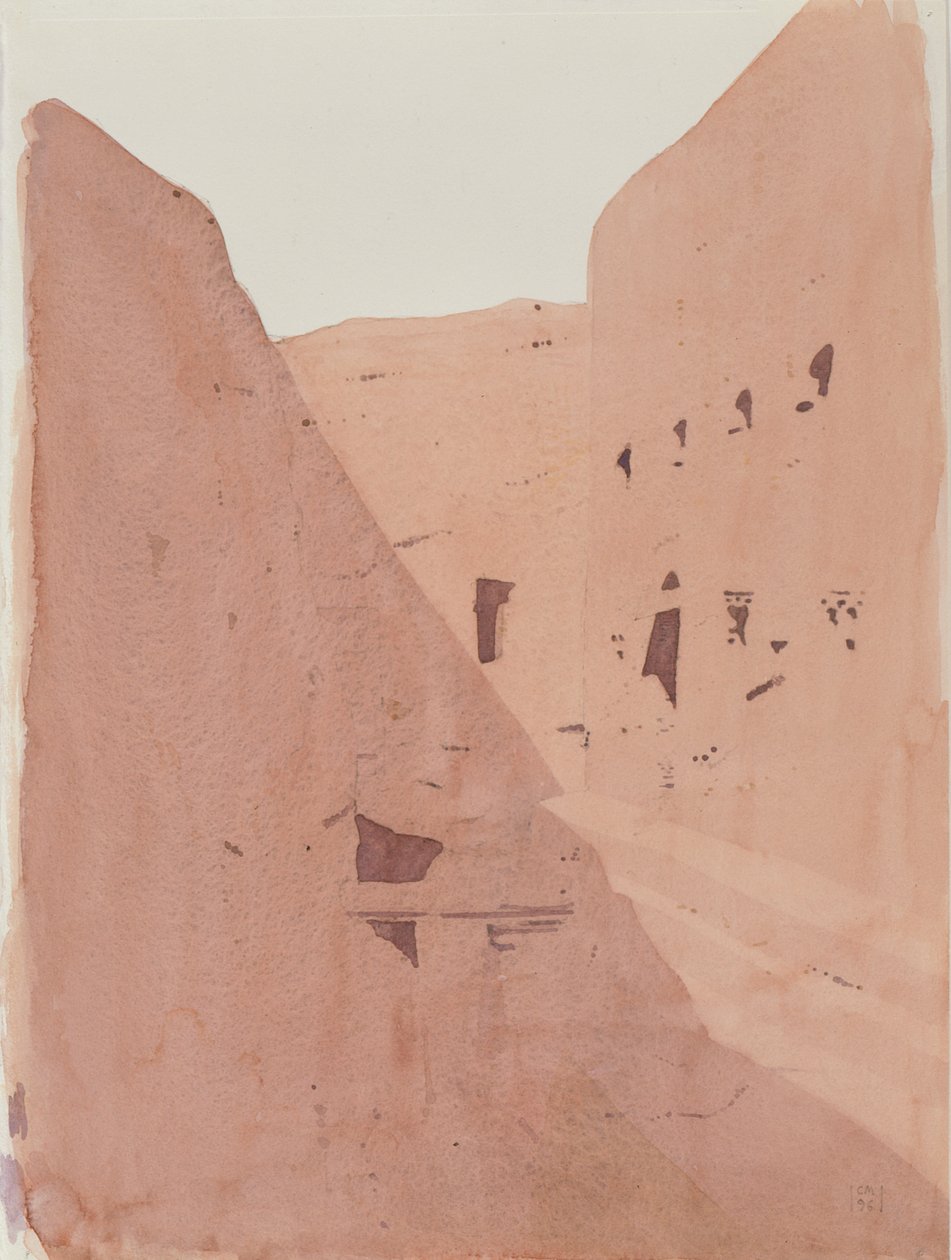 Golgotha, Lalibela, Etiopie, 1996 (wc na papíře) od Charlie Millar