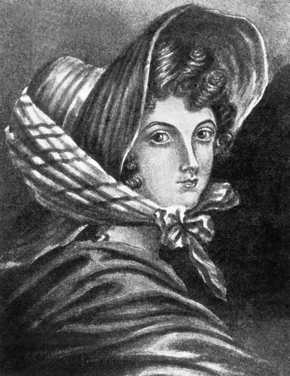 Emily Bronte (rytina) od Charlotte (after) Bronte