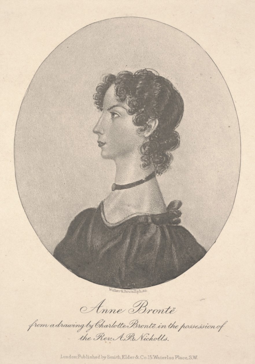 Anne Brontëová, rytina Walker & Boutall, c.1836-49 (rytina) od Charlotte Bronte