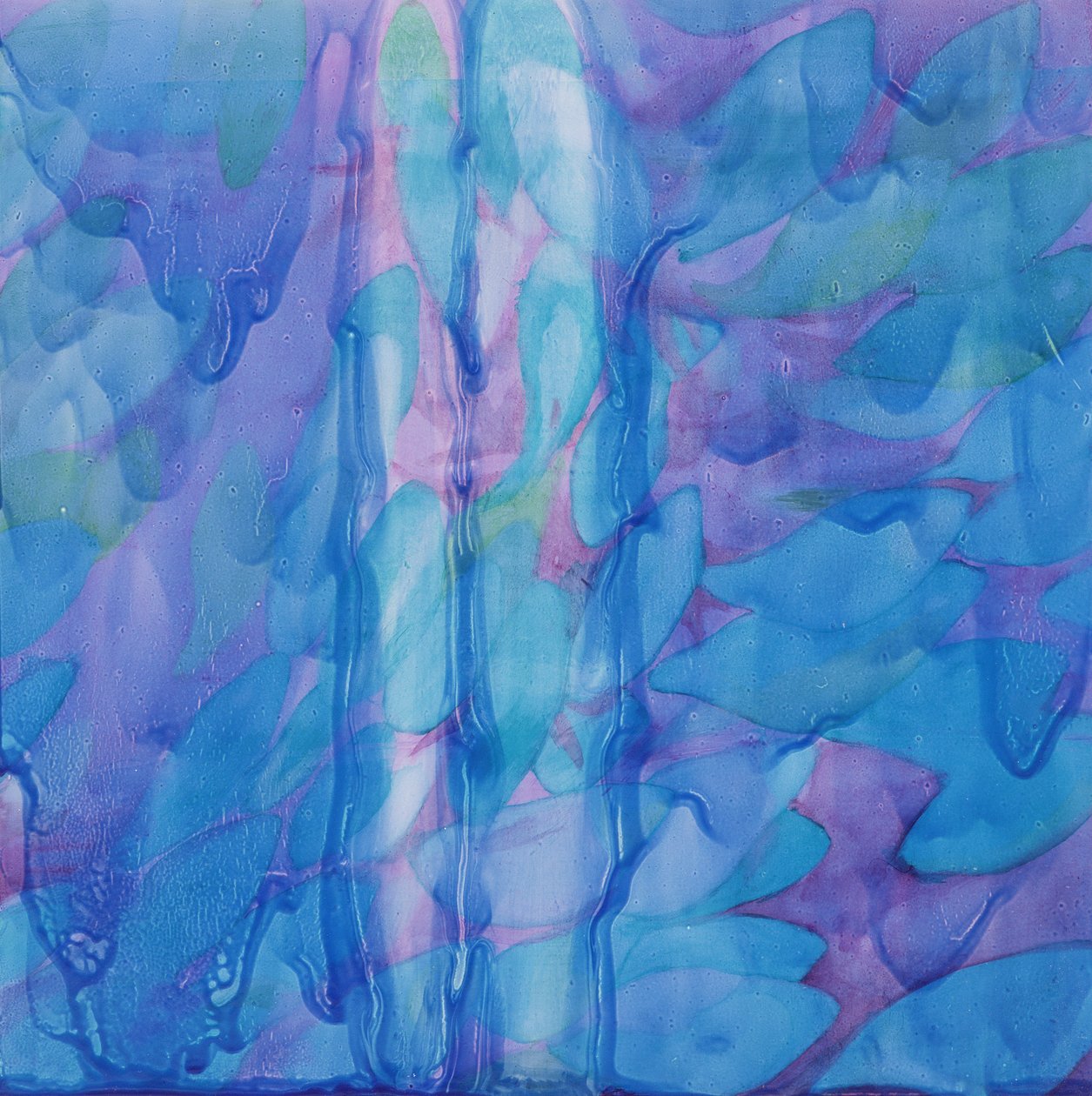 Humpbacks Blue, 2000 (olej na gesso) od Charlotte Johnstone
