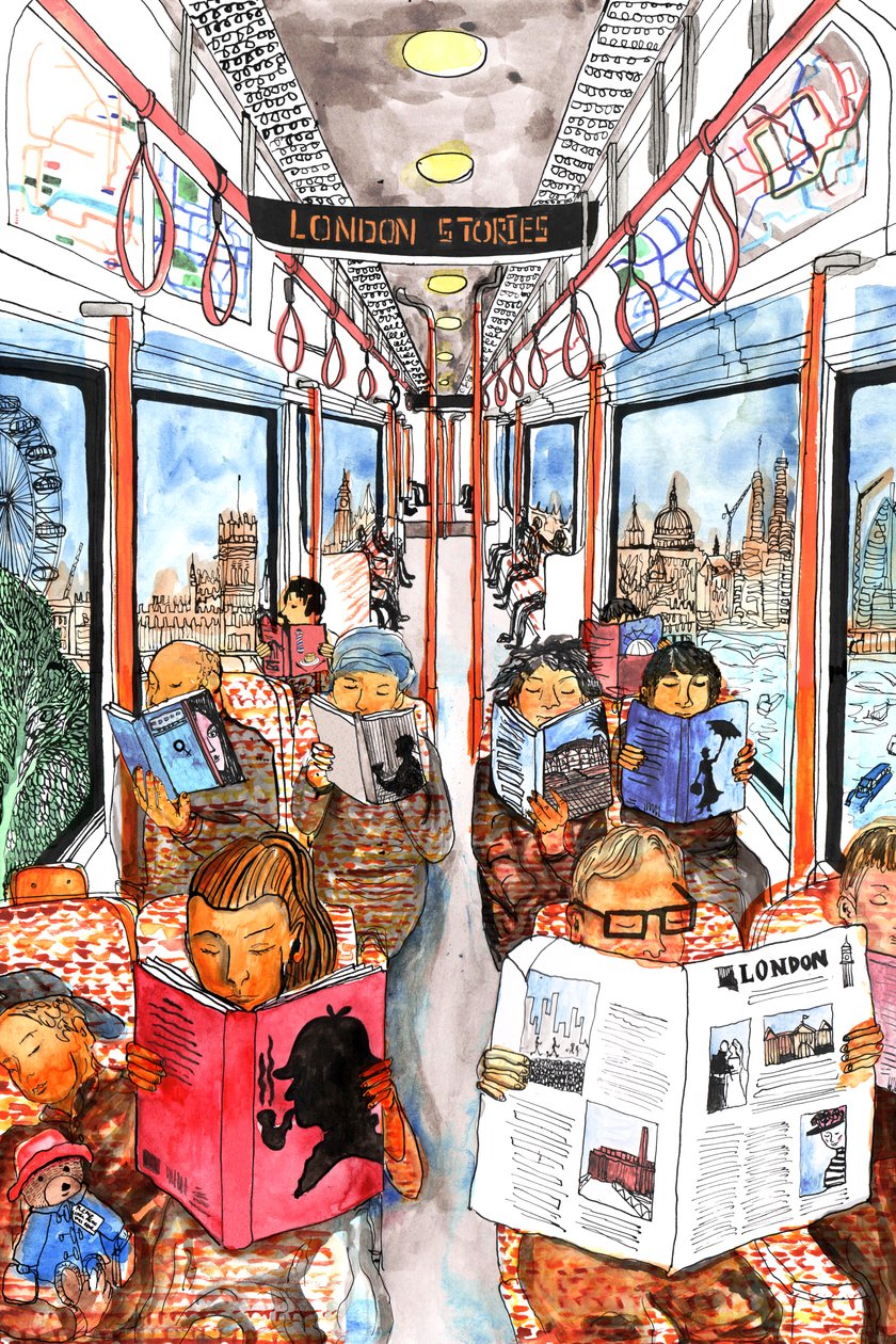 London Stories, 2018 (tuš a akvarel) od Charlotte Orr