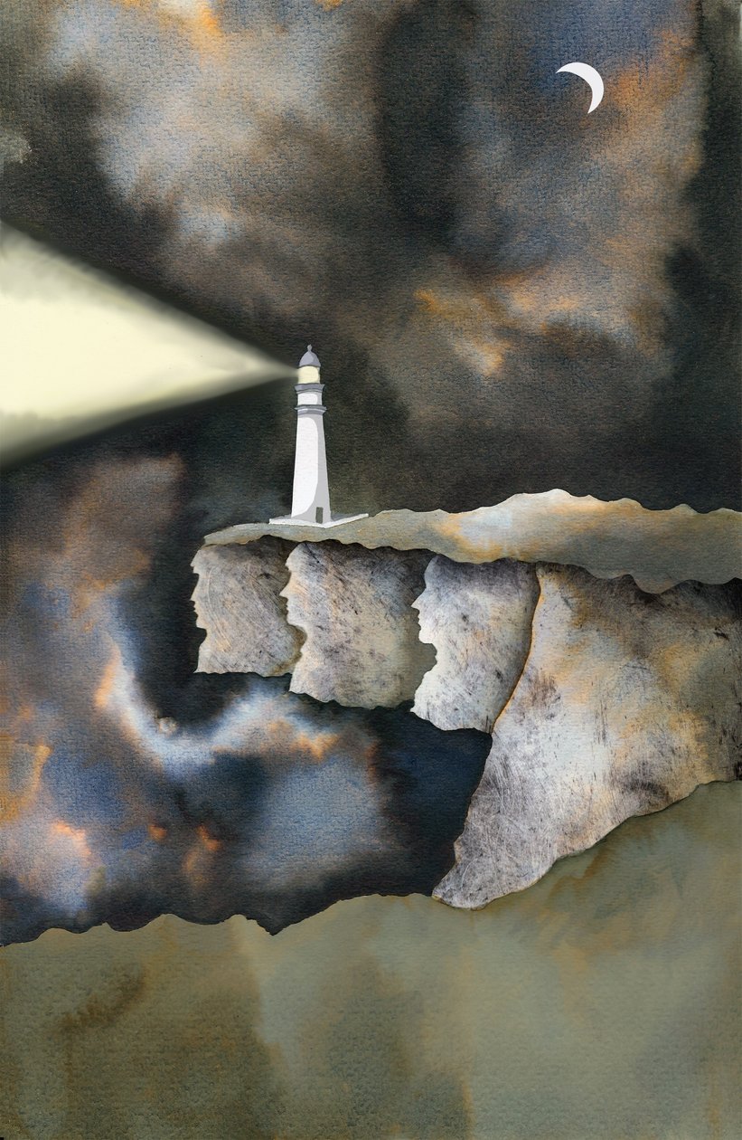 The Lighthouse, 2013 (inkoust a digitální) od Charlotte Orr