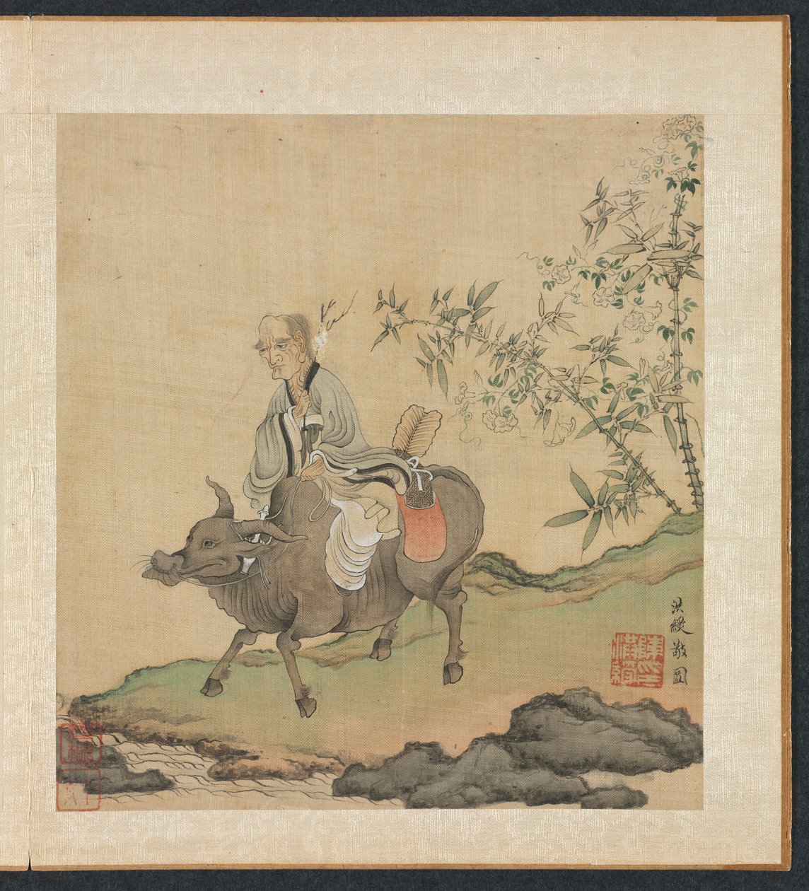 Obrazy podle starých mistrů: Laozi Riding an vůl od Chen Hongshou