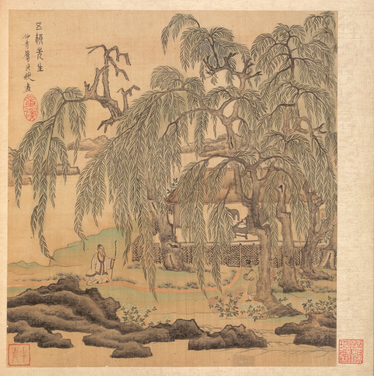 Obrazy podle starých mistrů: Pan Five Willows (Wuliu), Tao Yuanming od Chen Hongshou