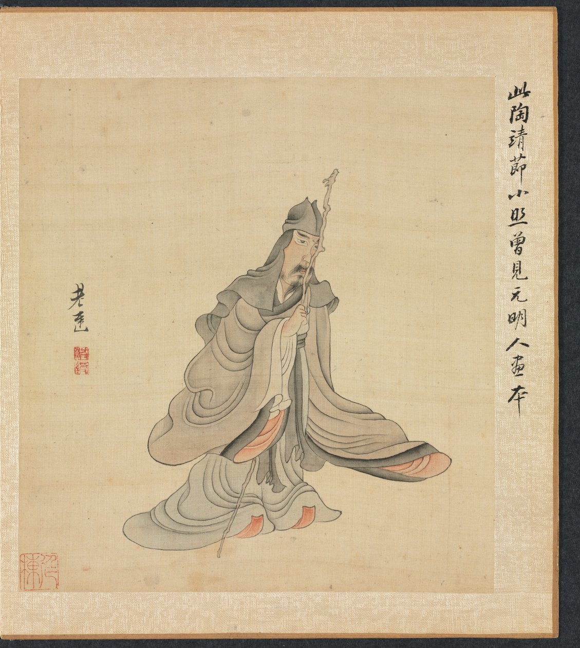 Obrazy podle starých mistrů: Portrét Tao Yuanming, 1598-1652. od Chen Hongshou
