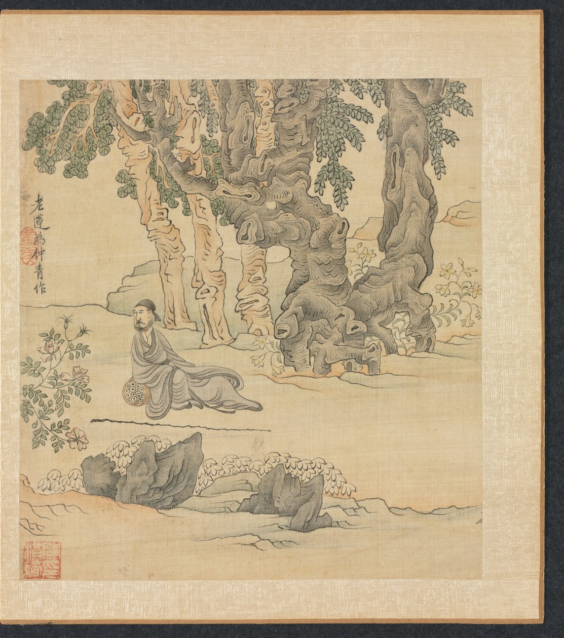 Obrazy podle starých mistrů: Portrét Zhongqing v krajině, 1598-1652. od Chen Hongshou