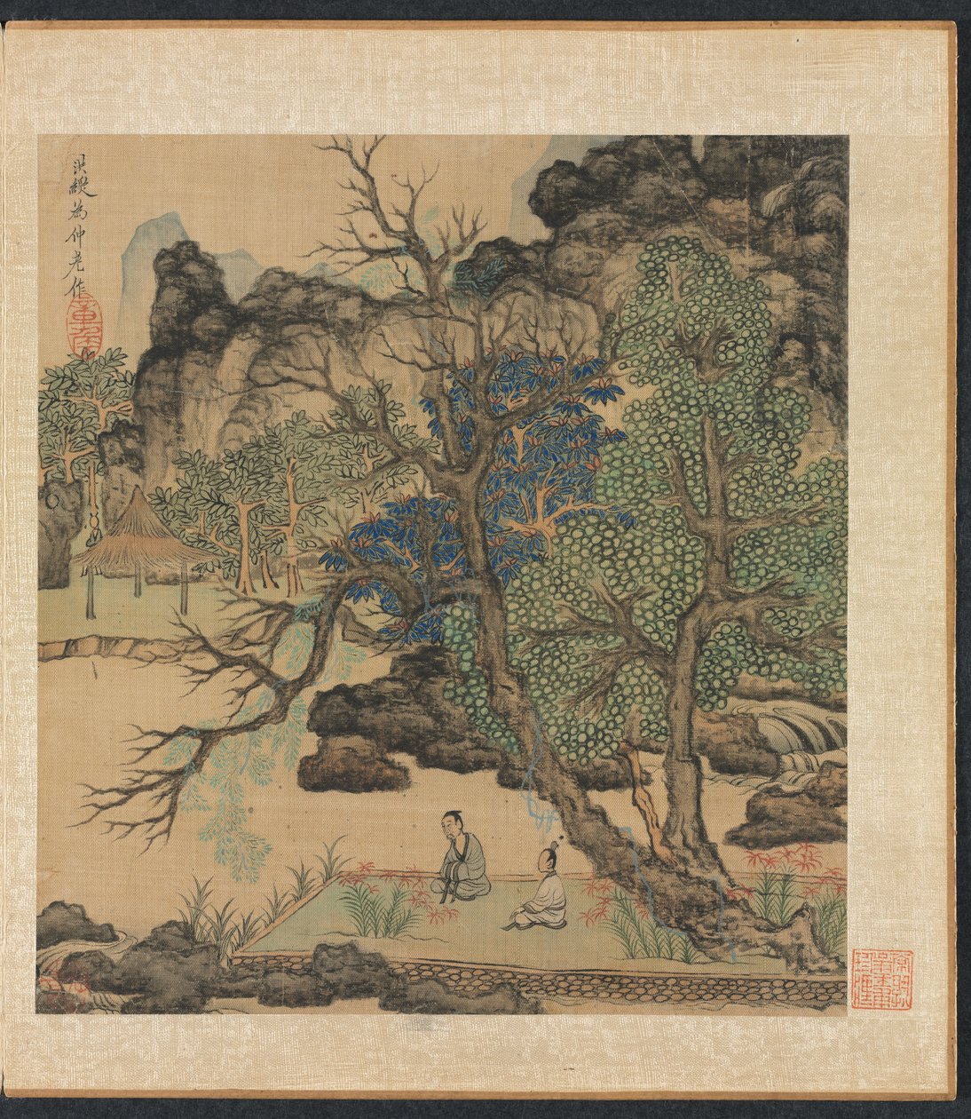 Obrazy podle starých mistrů: Učenci v zahradě, 1598-1652. od Chen Hongshou