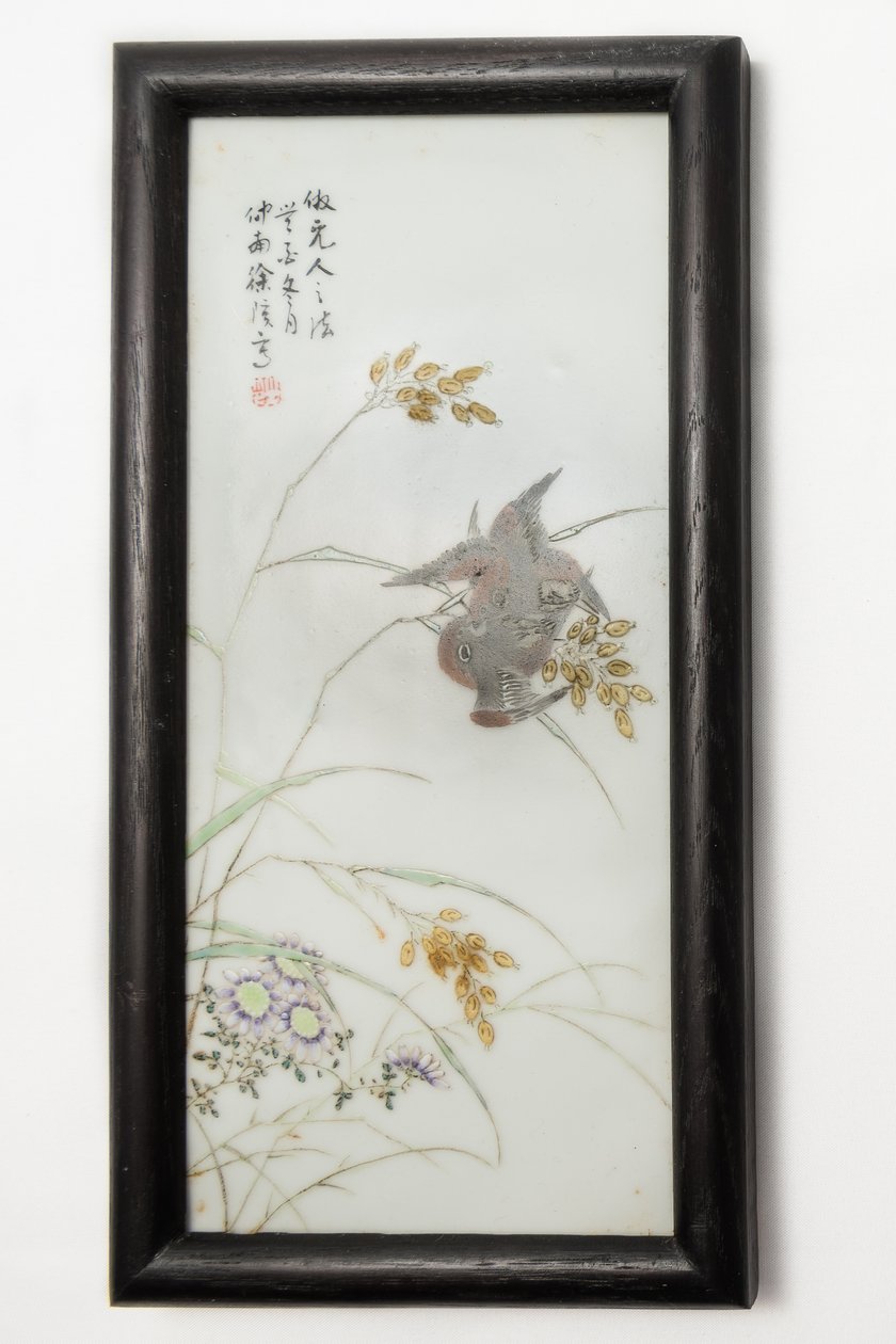 Famille rose plate od Xu Zhongnan, 1920-1935 od Cheong Nam Choi