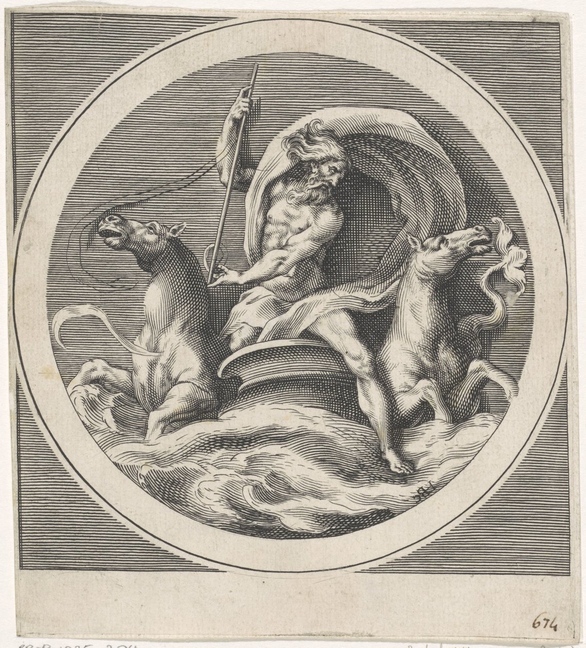 Neptune Bohové a bohyně (kopie) (název série) od Cherubino Alberti (possibly)
