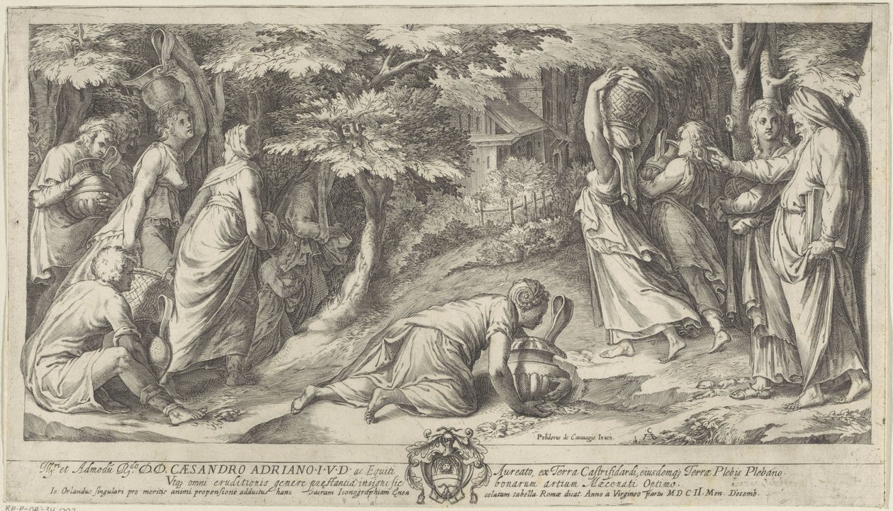 Izraelité prchají z Egypta od Cherubino Alberti