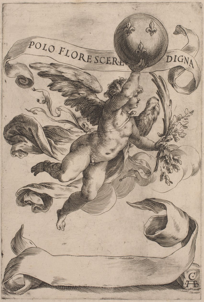 Genius s erbem Medicejských od Cherubino Alberti