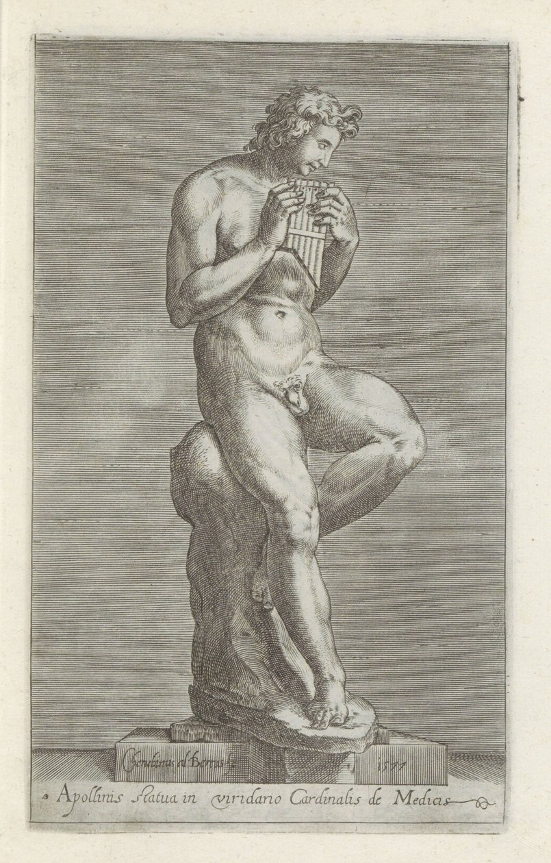 Sculptuur van Apollo Apollinis statua in viridario cardinalis de Medicis (title on object) Antieke sculpturen in Rome (series title) Antiquarum statuarum urbis Romae quae in publicis locis visuntur icones (series title)   1327943   cs       czech Successfu od Cherubino Alberti