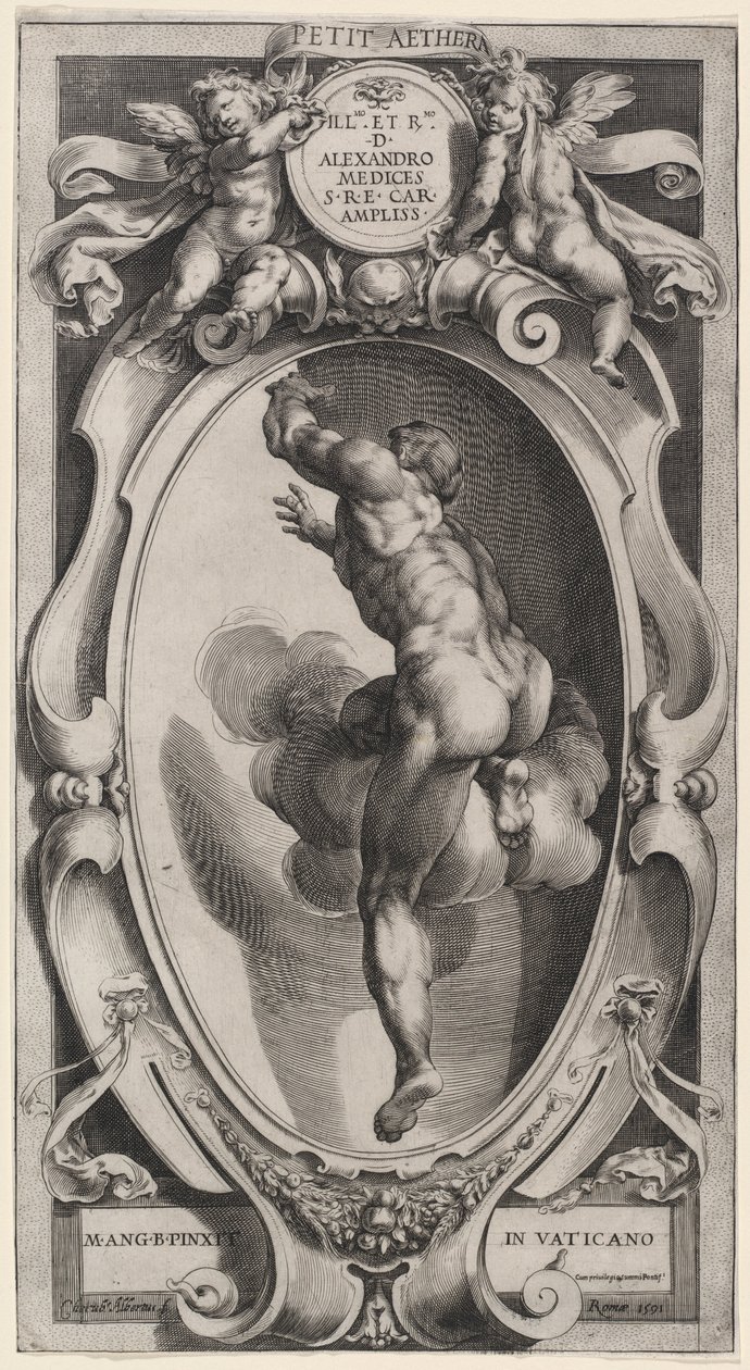 Požehnaný duch od Cherubino Alberti after Michelangelo