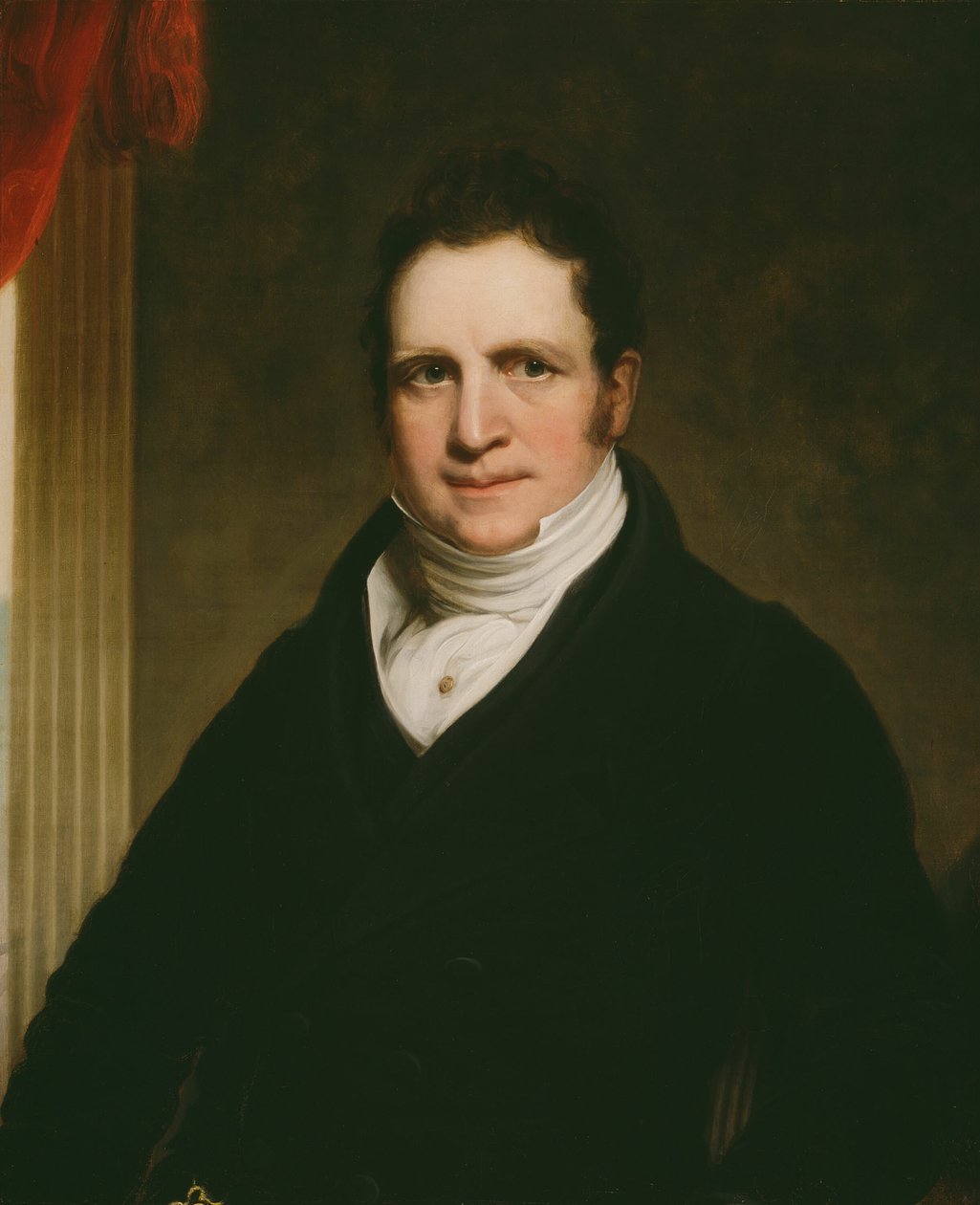 Thomas Abthorpe Cooper 1776-1849, c. 1822. od Chester Harding