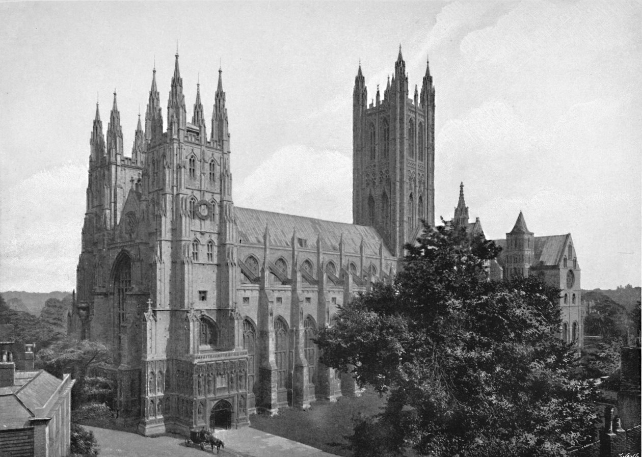 Katedrála v Canterbury, c1896 od Chester Vaughan