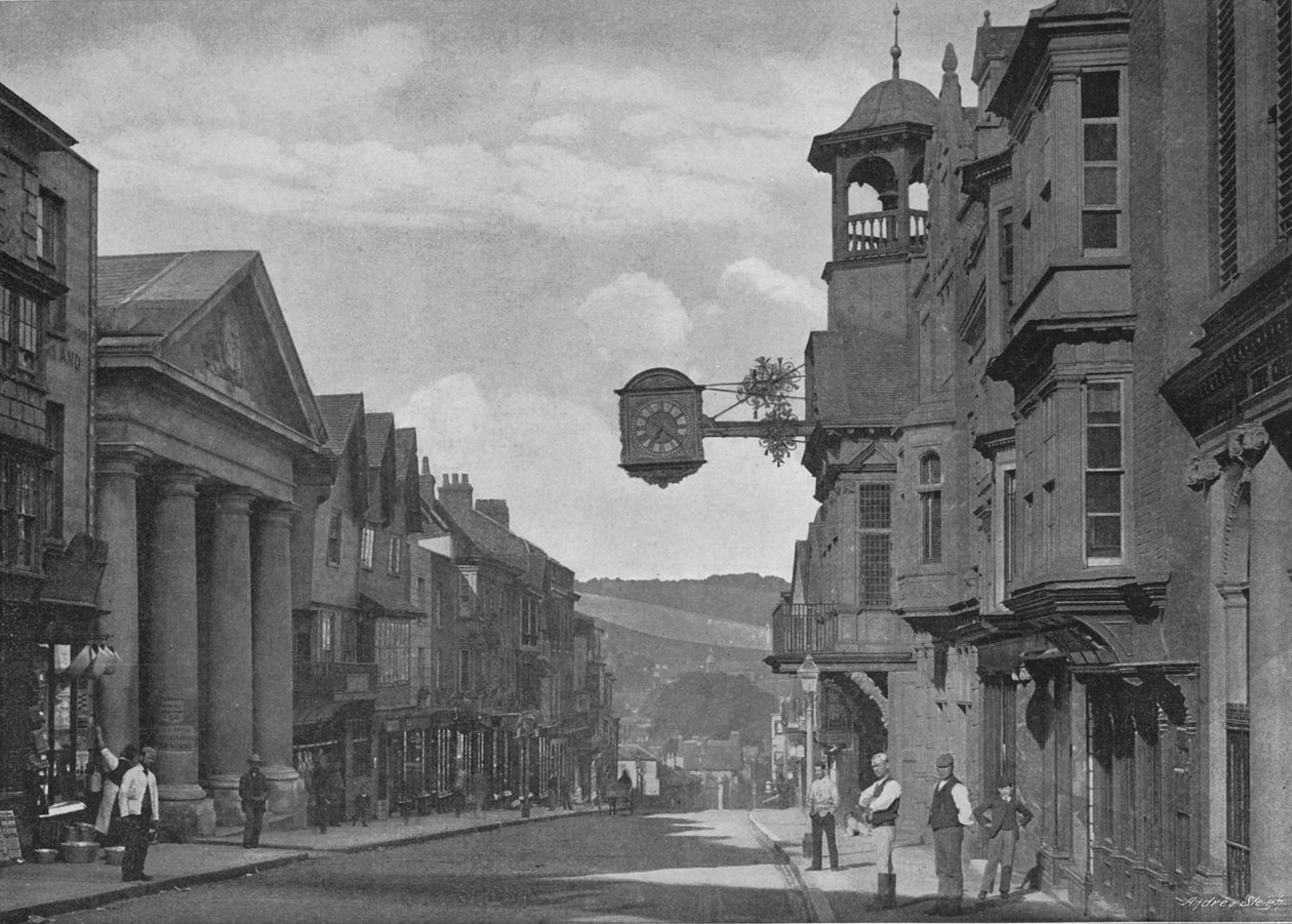 High Street, Guildford, c1896 od Chester Vaughan