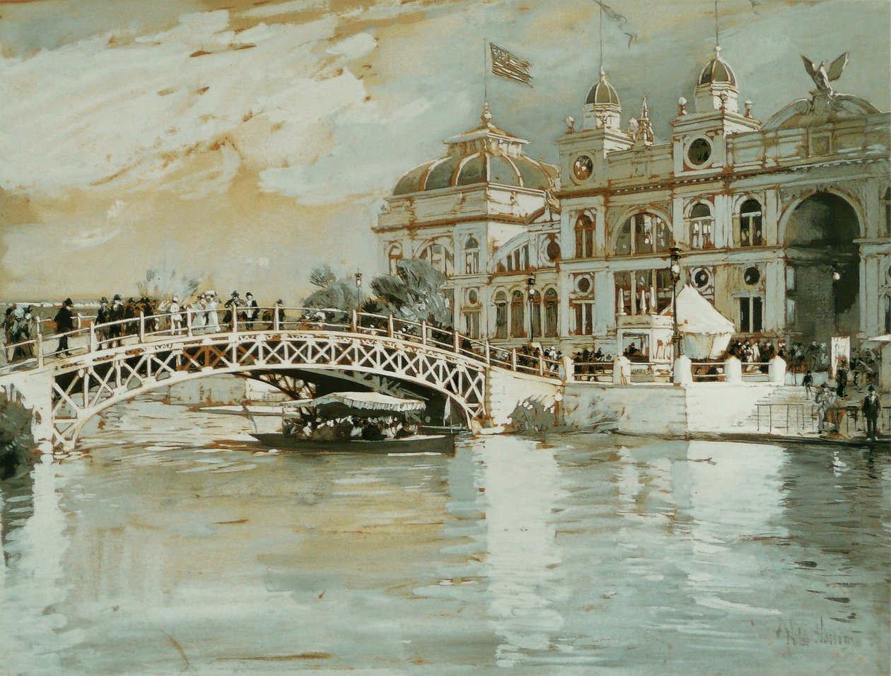 Columbian Exposition, Chicago od Childe Hassam