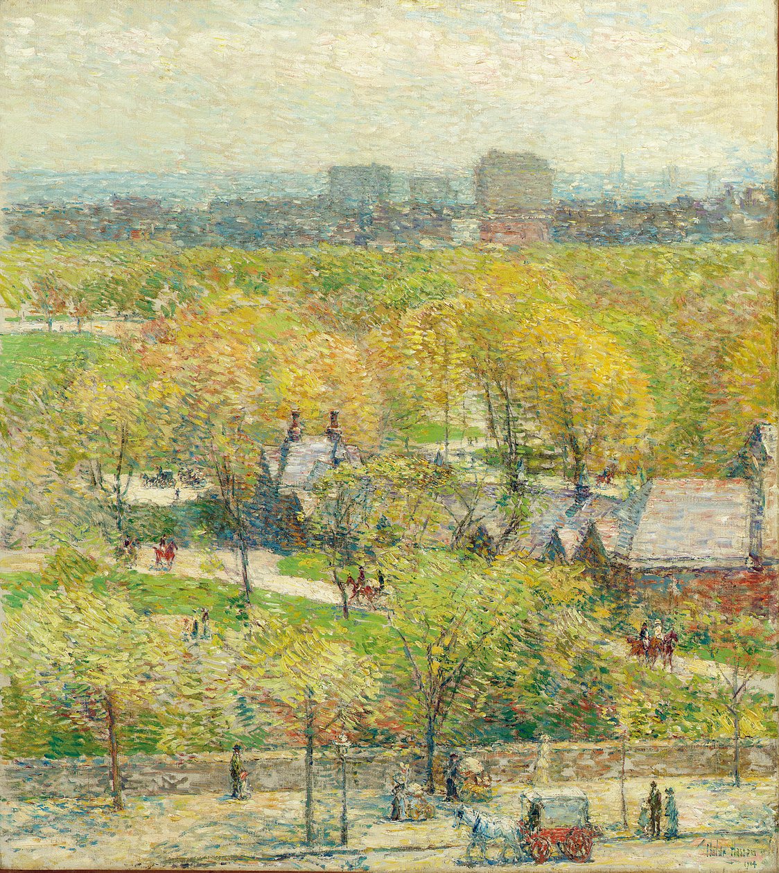 Přes park od Childe Frederick Hassam