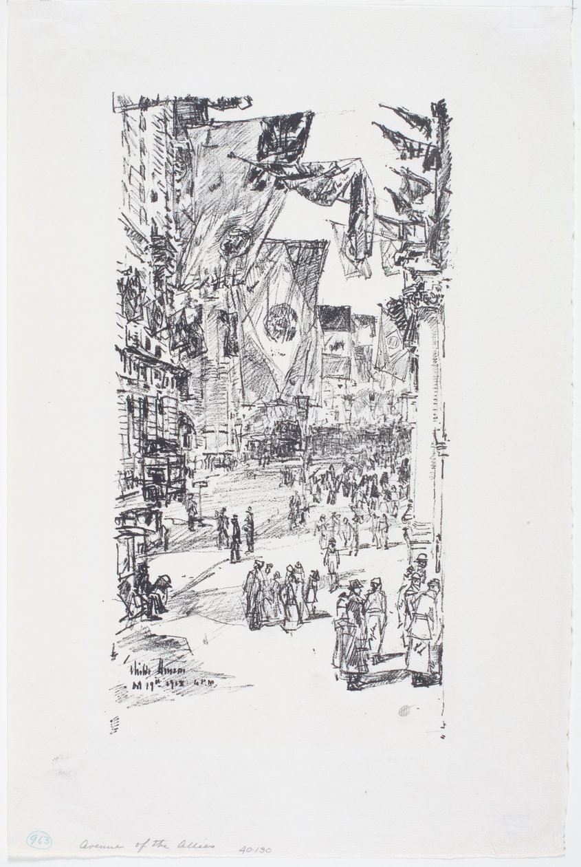 Avenue of the Allies, City Street (5th Ave) od Childe Frederick Hassam