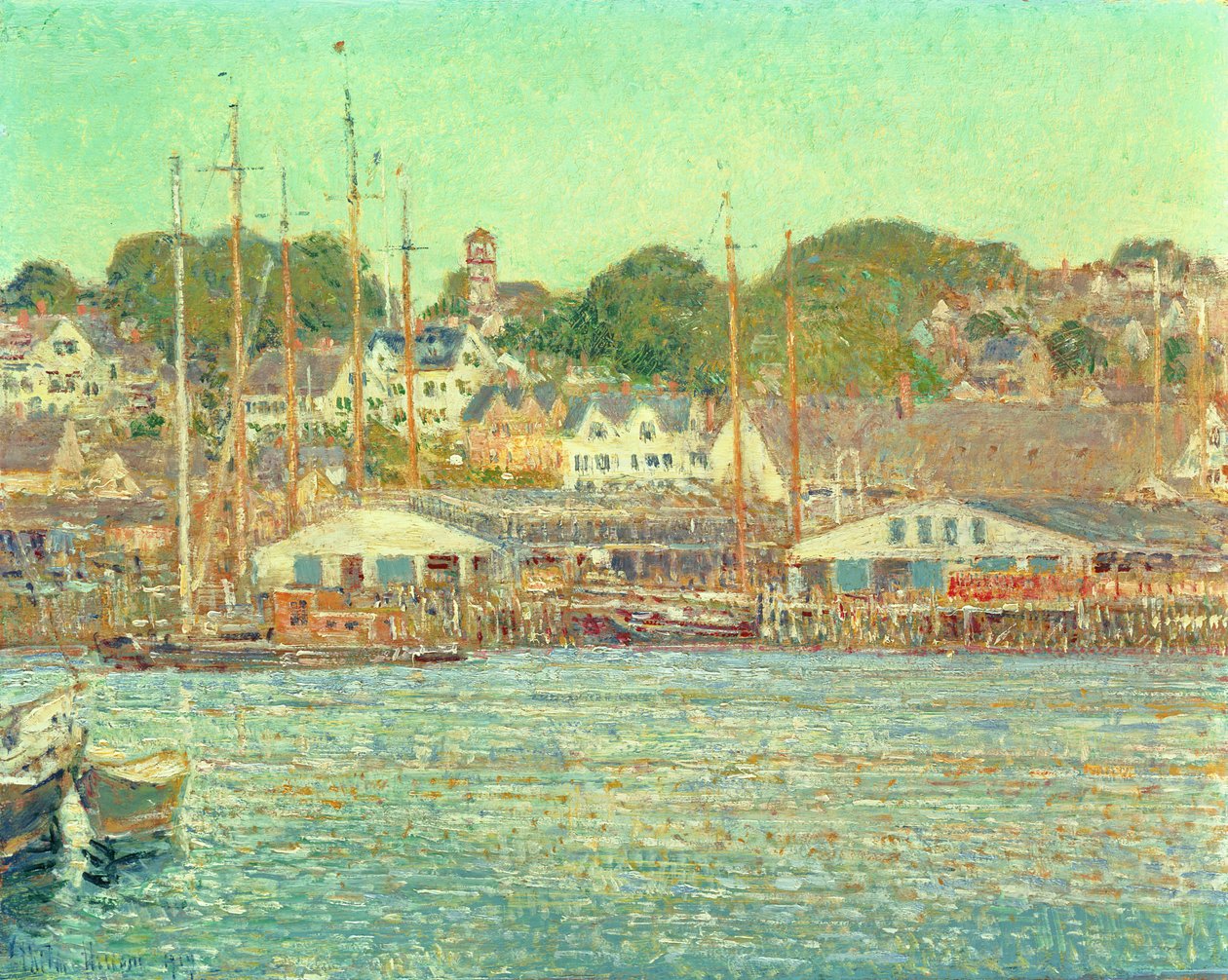 Gloucesterský přístav od Childe Frederick Hassam