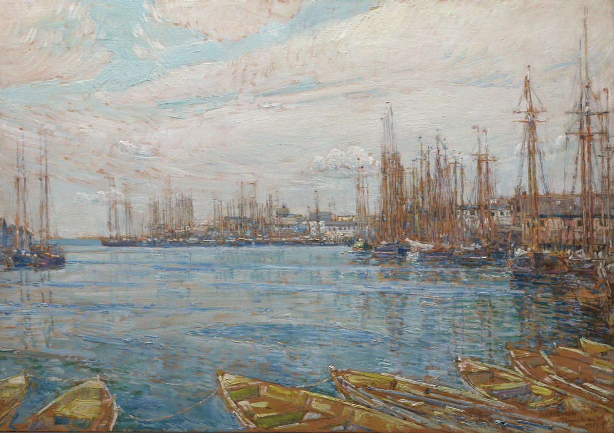 Přístav tisíce stožárů od Childe Frederick Hassam