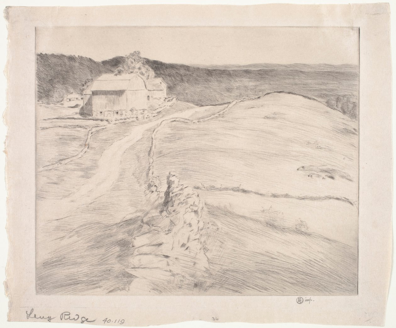 Dlouhý hřeben od Childe Frederick Hassam