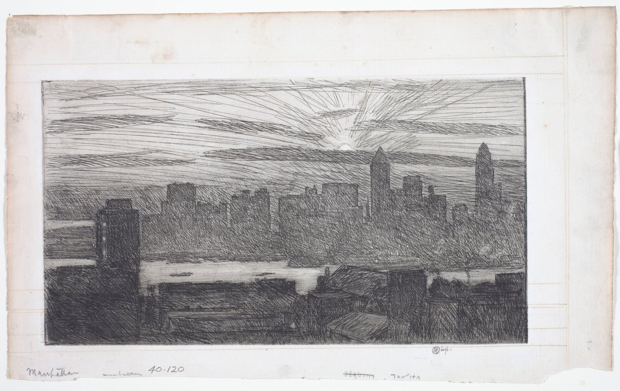 Manhattan od Childe Frederick Hassam
