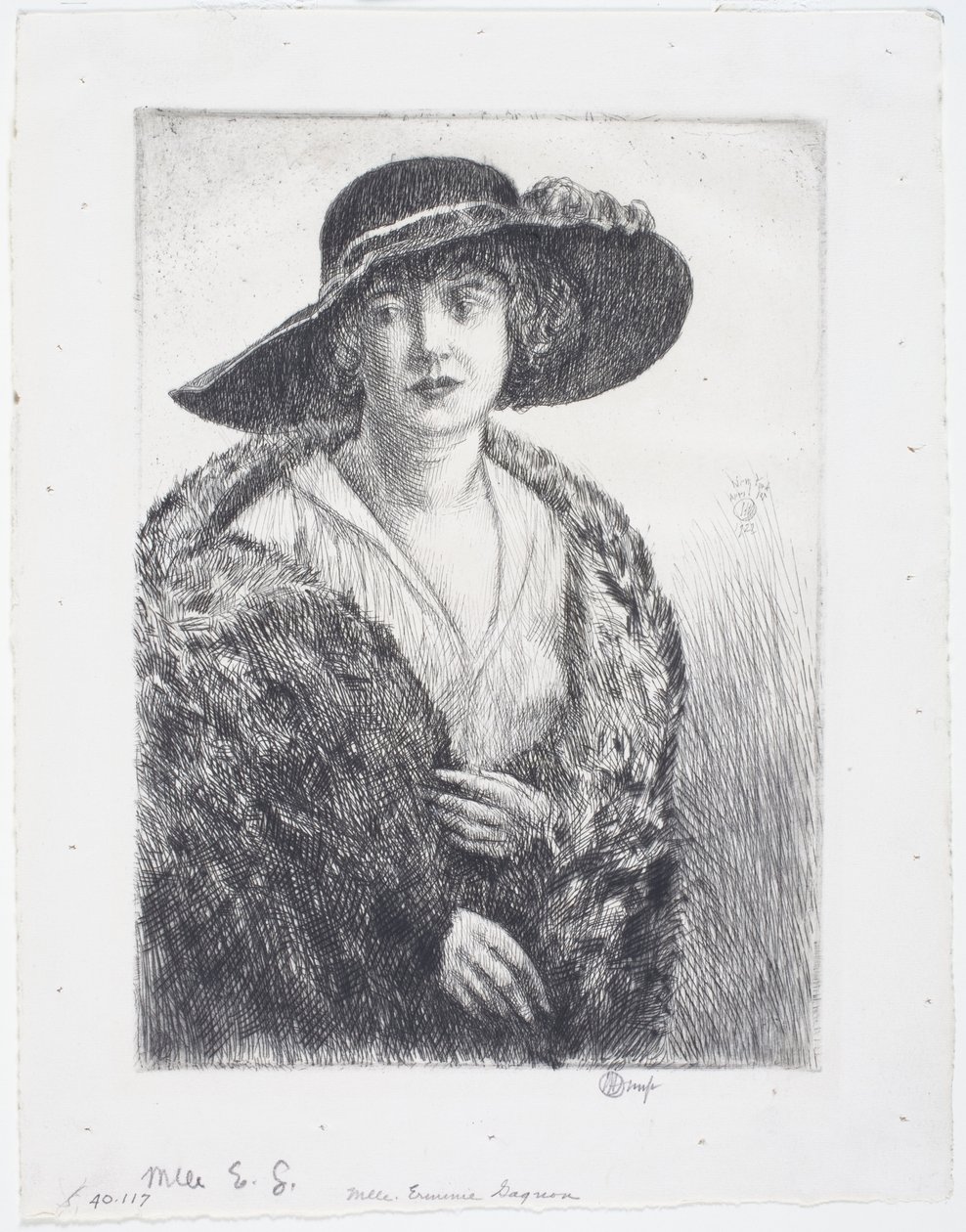 Slečna Erminie Gagnonová od Childe Frederick Hassam