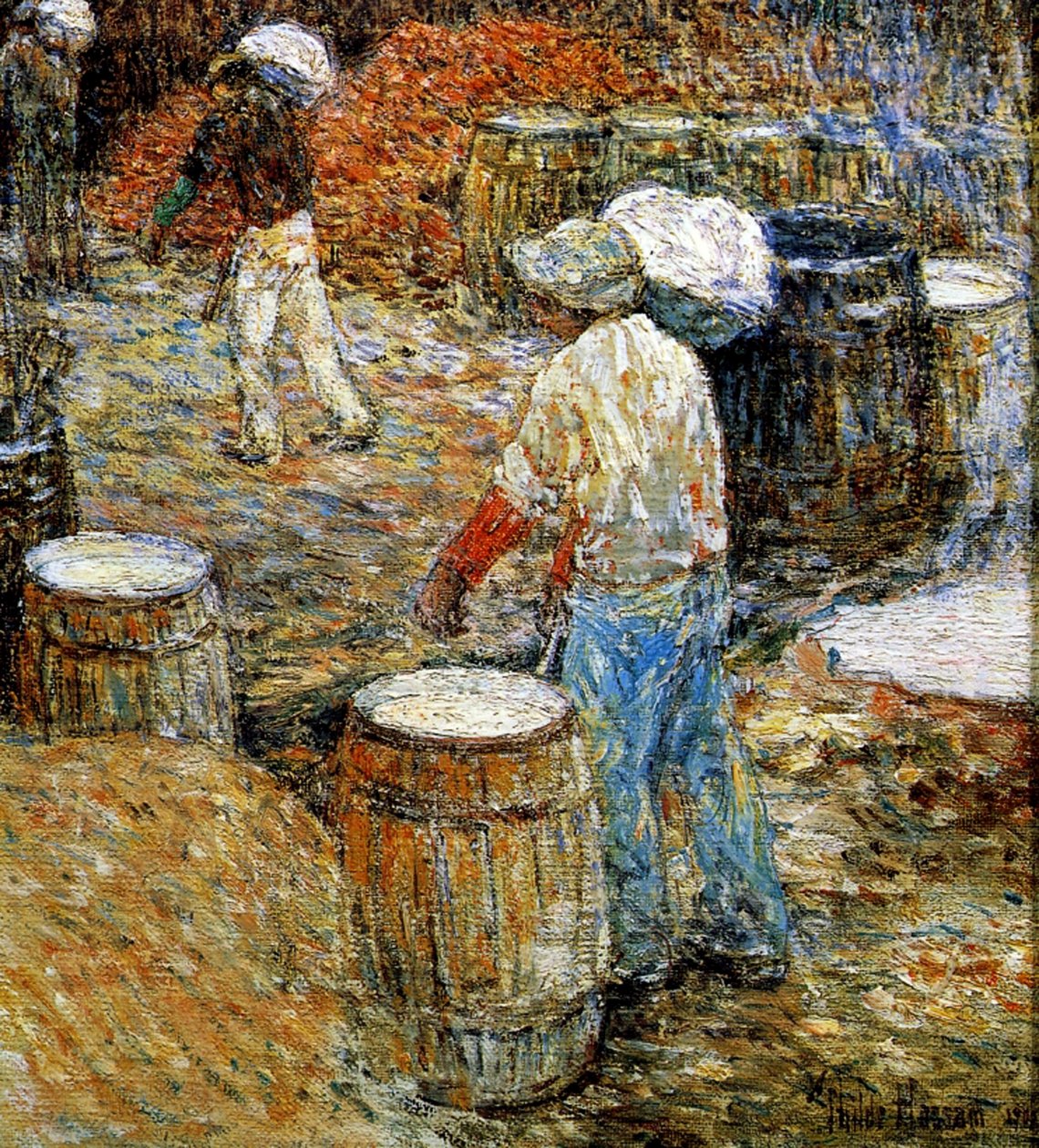 New York, Hod Carriers od Childe Frederick Hassam