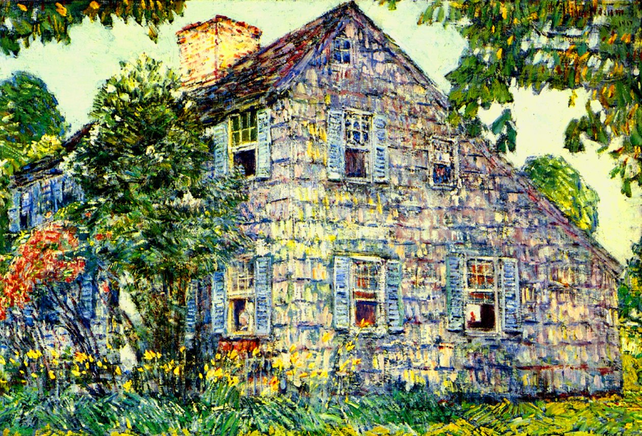 Starý dům, East Hampton od Childe Frederick Hassam
