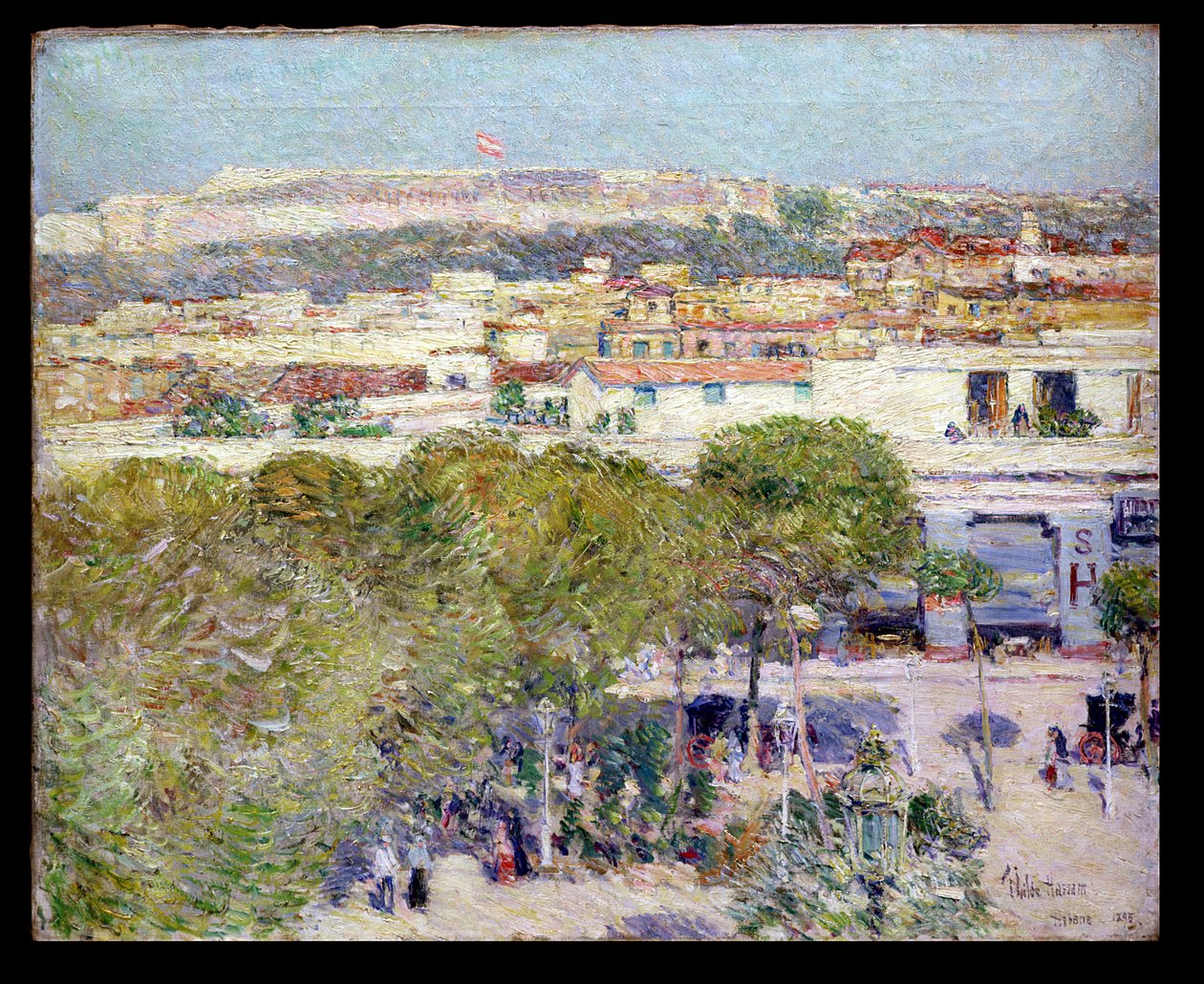 Place Centrale a Fort Cabanas, Havana od Childe Frederick Hassam