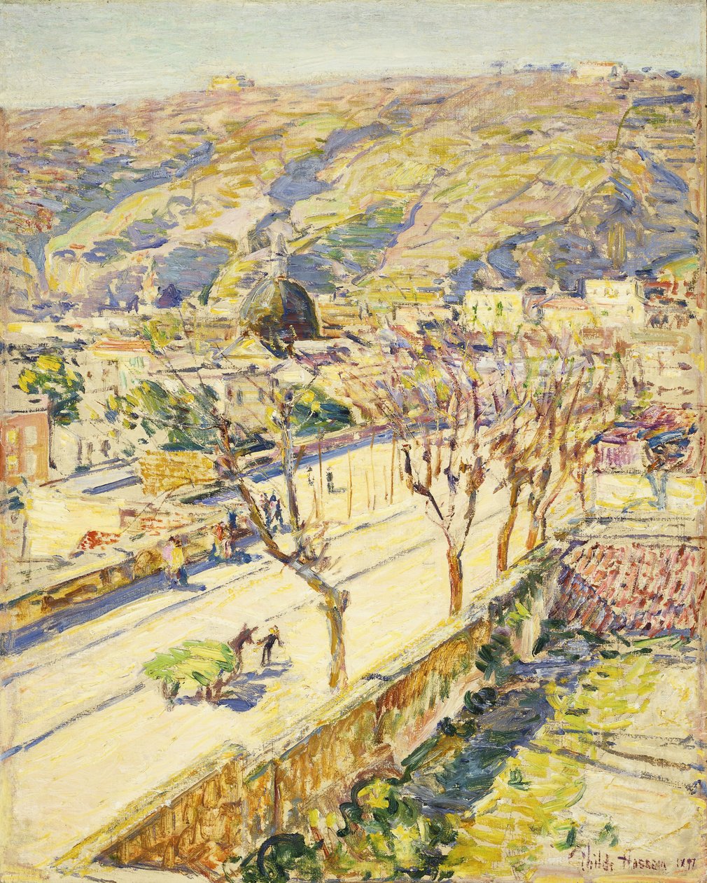 Posillipo, Itálie od Childe Frederick Hassam