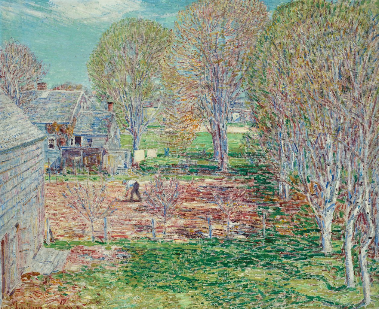 Jarní výsadba od Childe Frederick Hassam