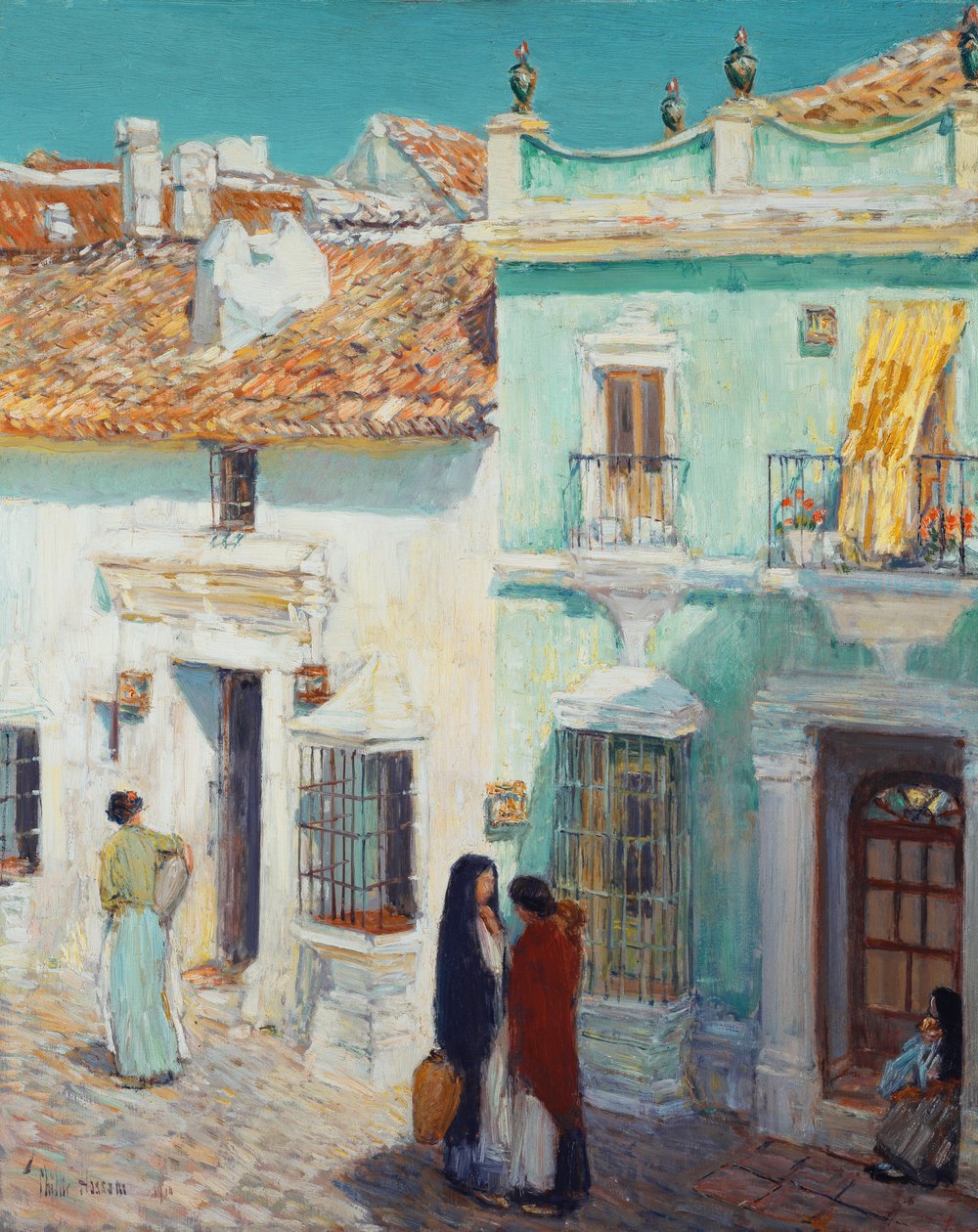 Pouliční scéna, La Ronda, Španělsko od Childe Frederick Hassam