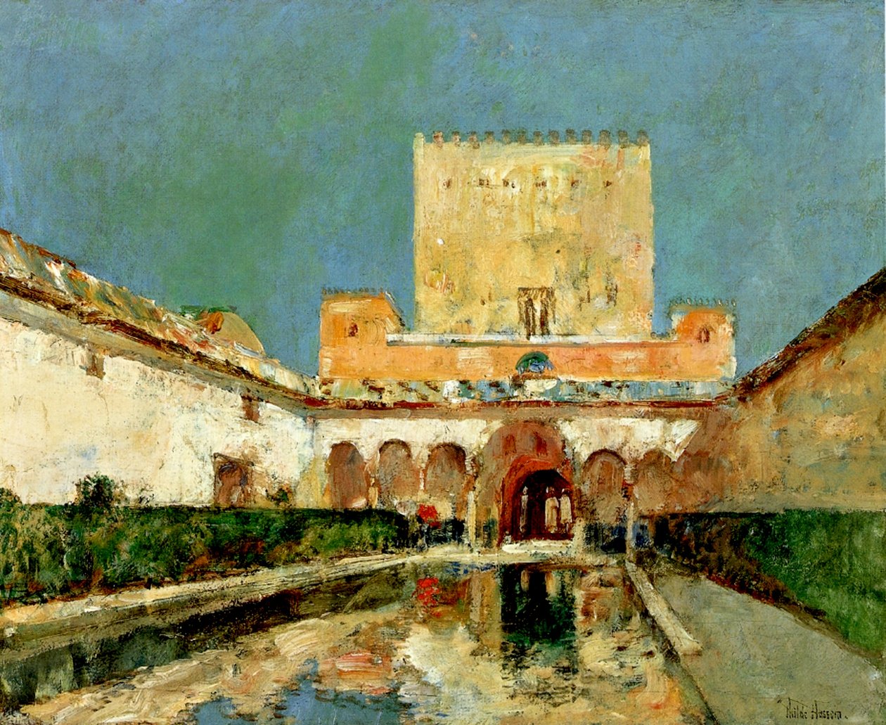 Alhambra, Granada, Španělsko, c1883 (olej na plátně) od Childe Frederick Hassam
