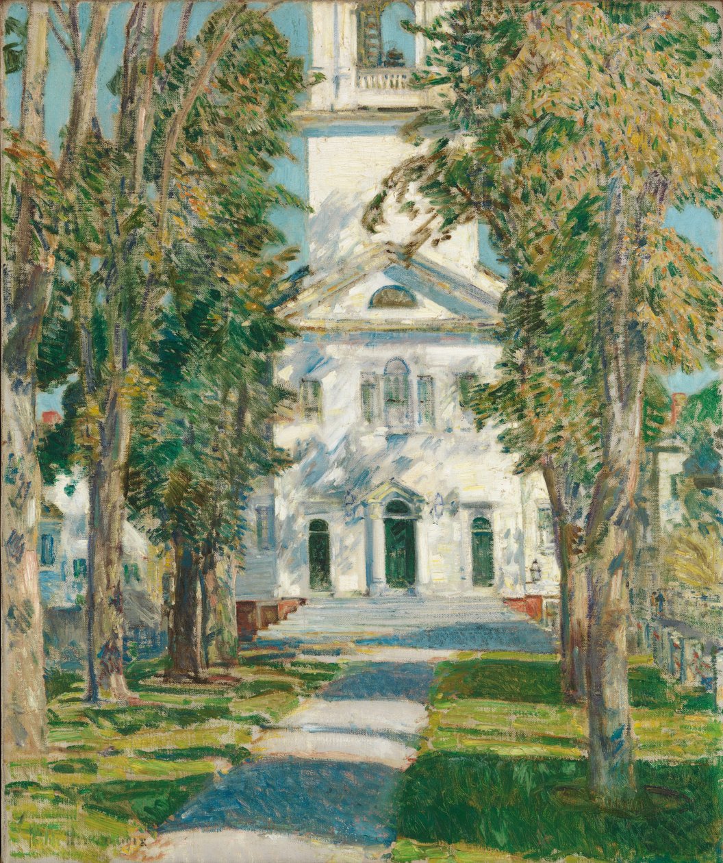Kostel v Gloucesteru od Childe Frederick Hassam